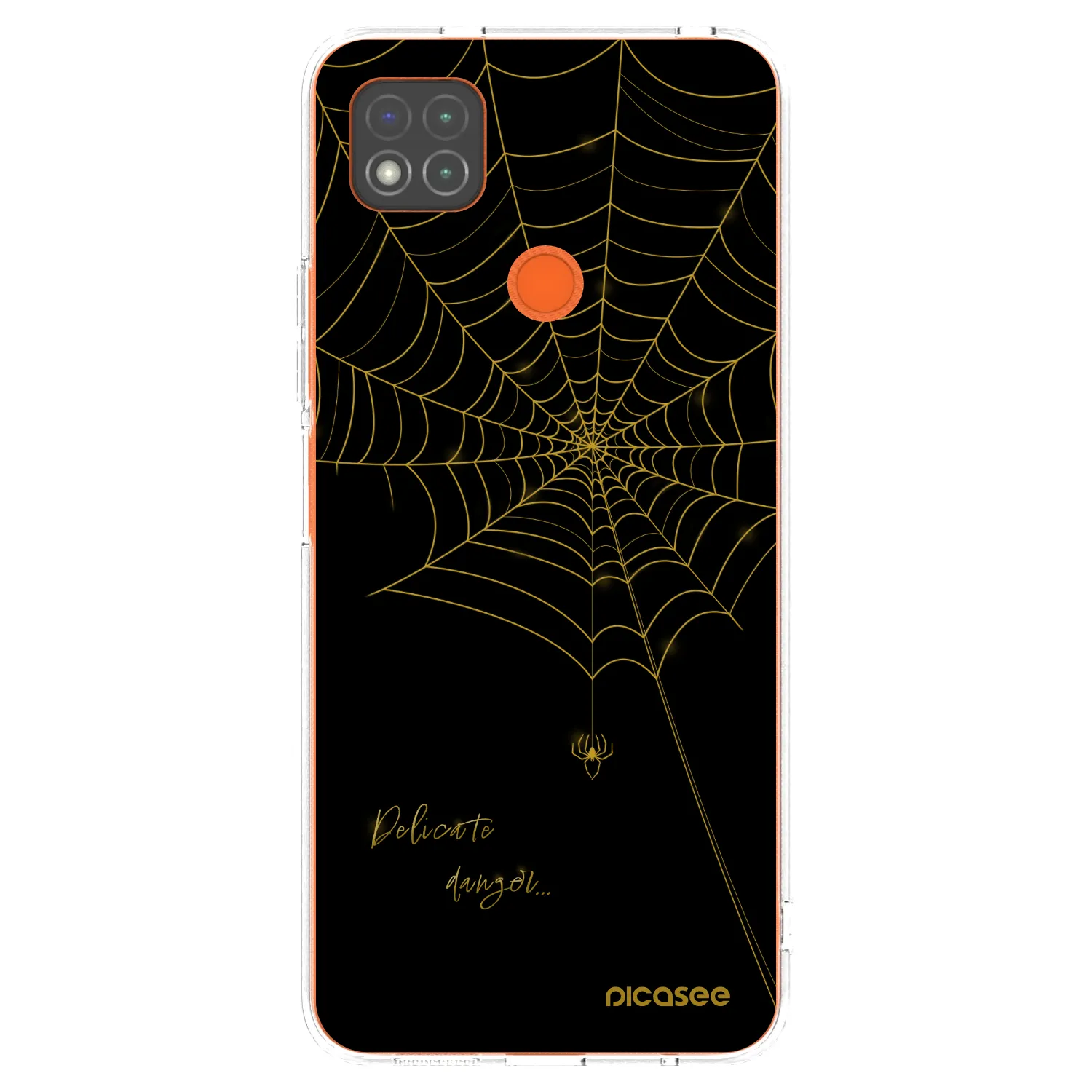 Picasee silikonski prozorni ovitek za Xiaomi Redmi 9C - Delicate danger