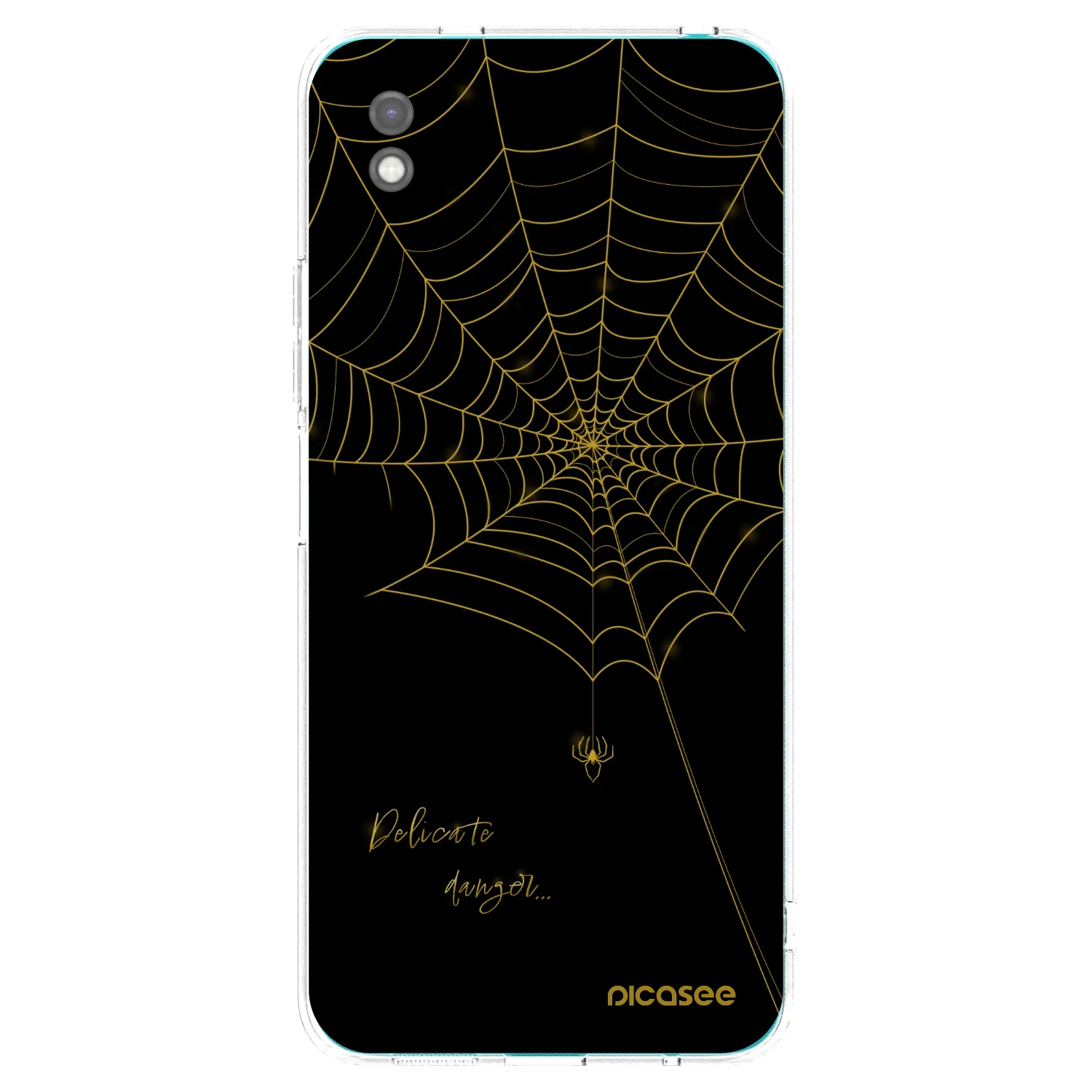 Picasee silikonski črni ovitek za Xiaomi Redmi 9A - Delicate danger