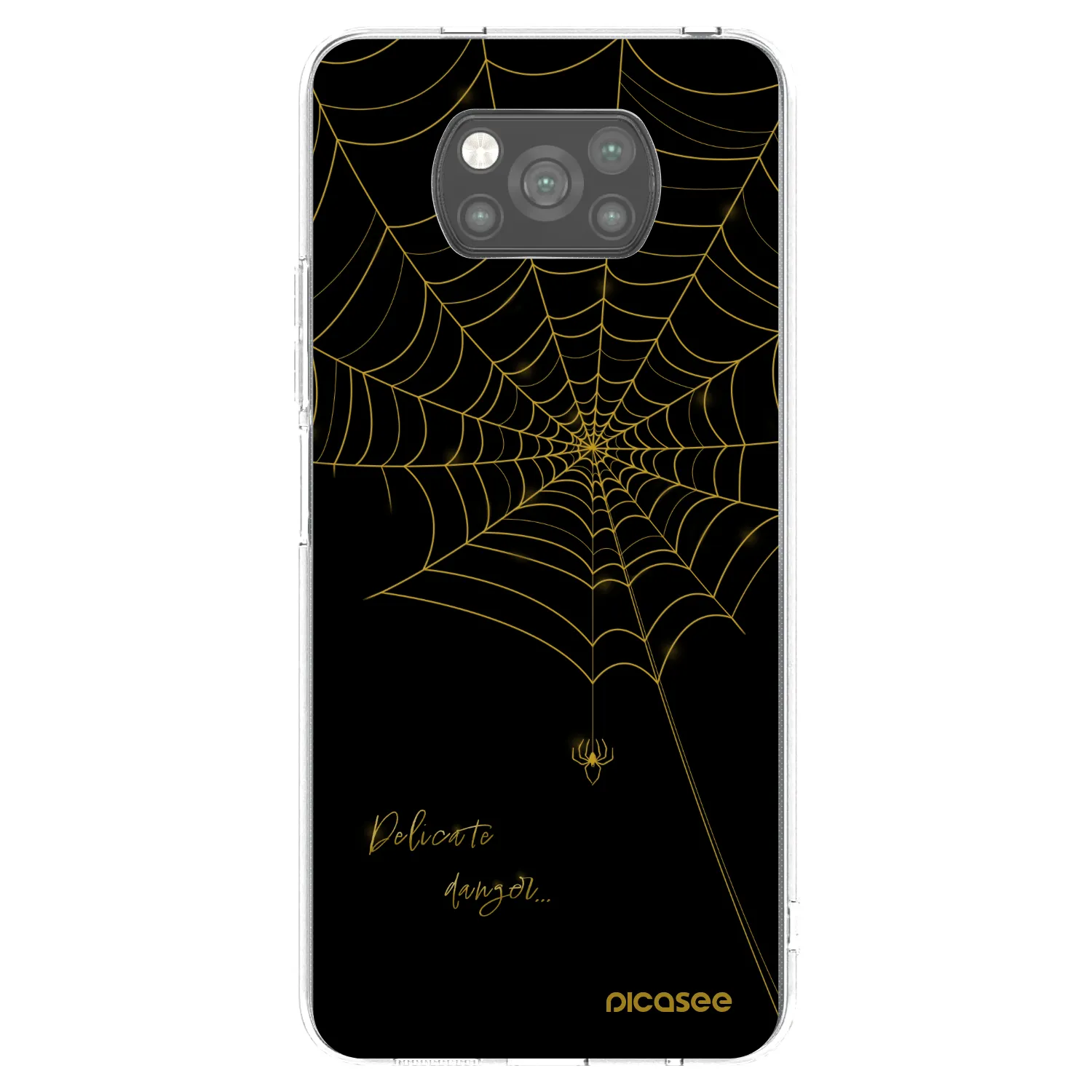 Picasee silikonski črni ovitek za Xiaomi Poco X3 - Delicate danger