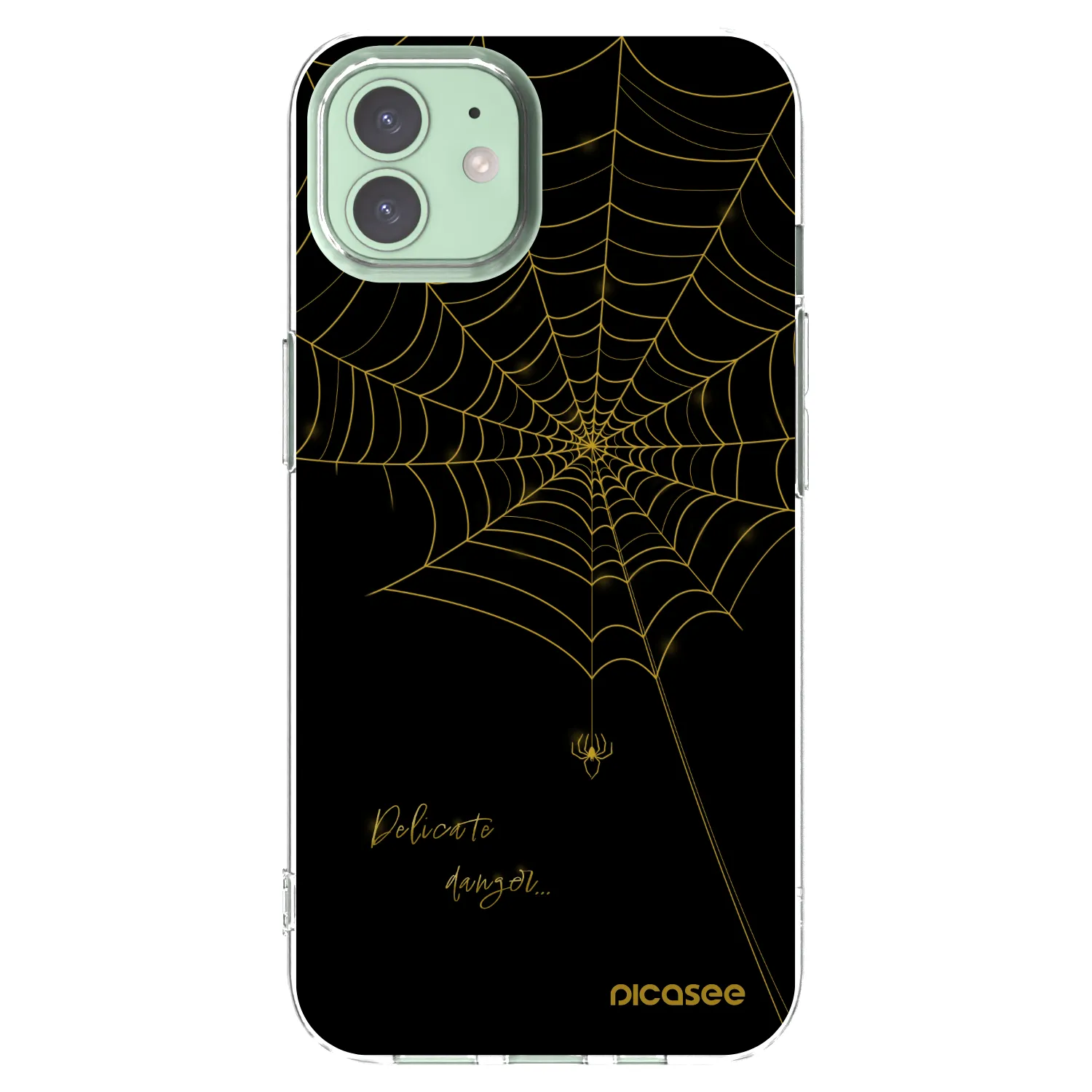 Picasee silikonski prozorni ovitek za Apple iPhone 12 Pro - Delicate danger