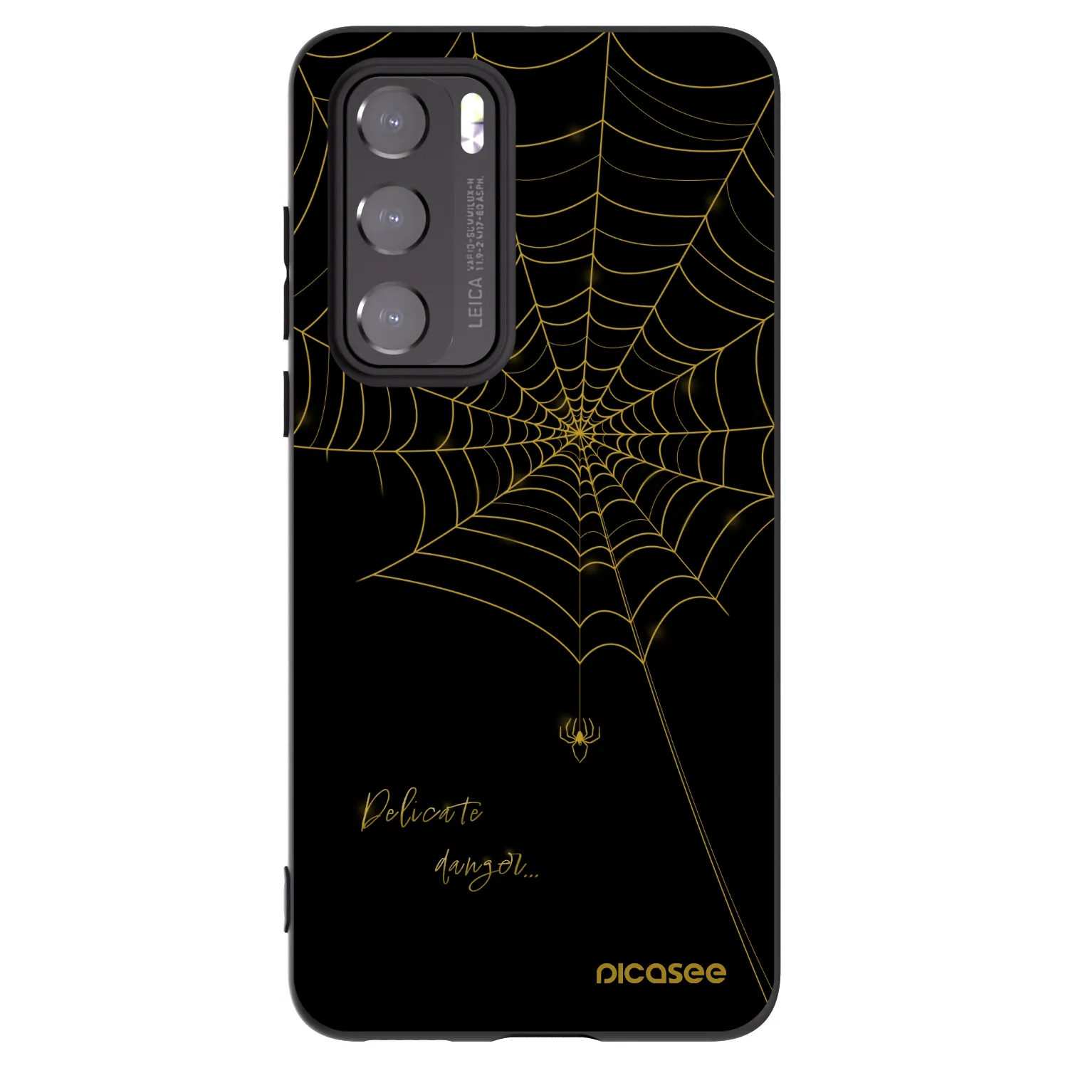 Picasee silikonski črni ovitek za Huawei P40 - Delicate danger