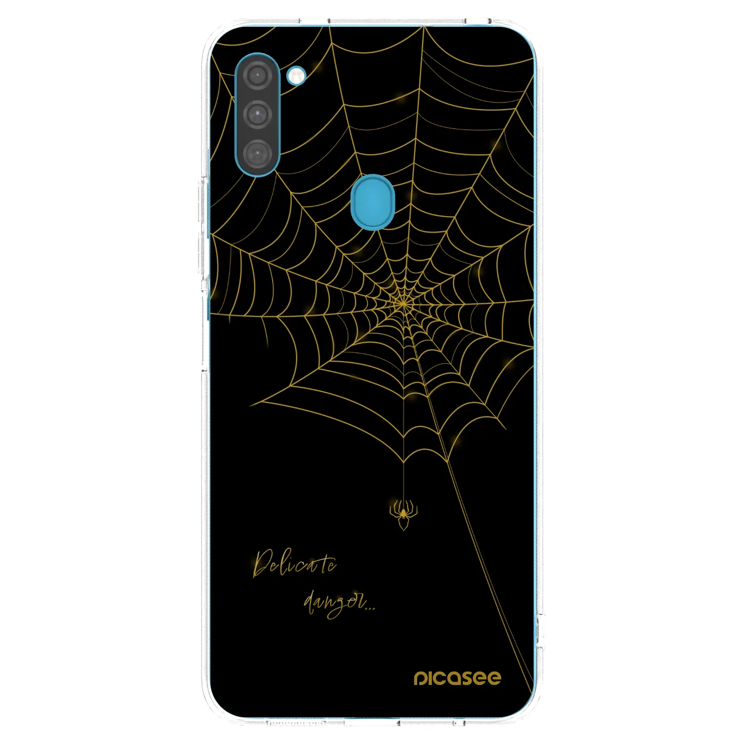 Picasee silikonski prozorni ovitek za Samsung Galaxy M11 - Delicate danger