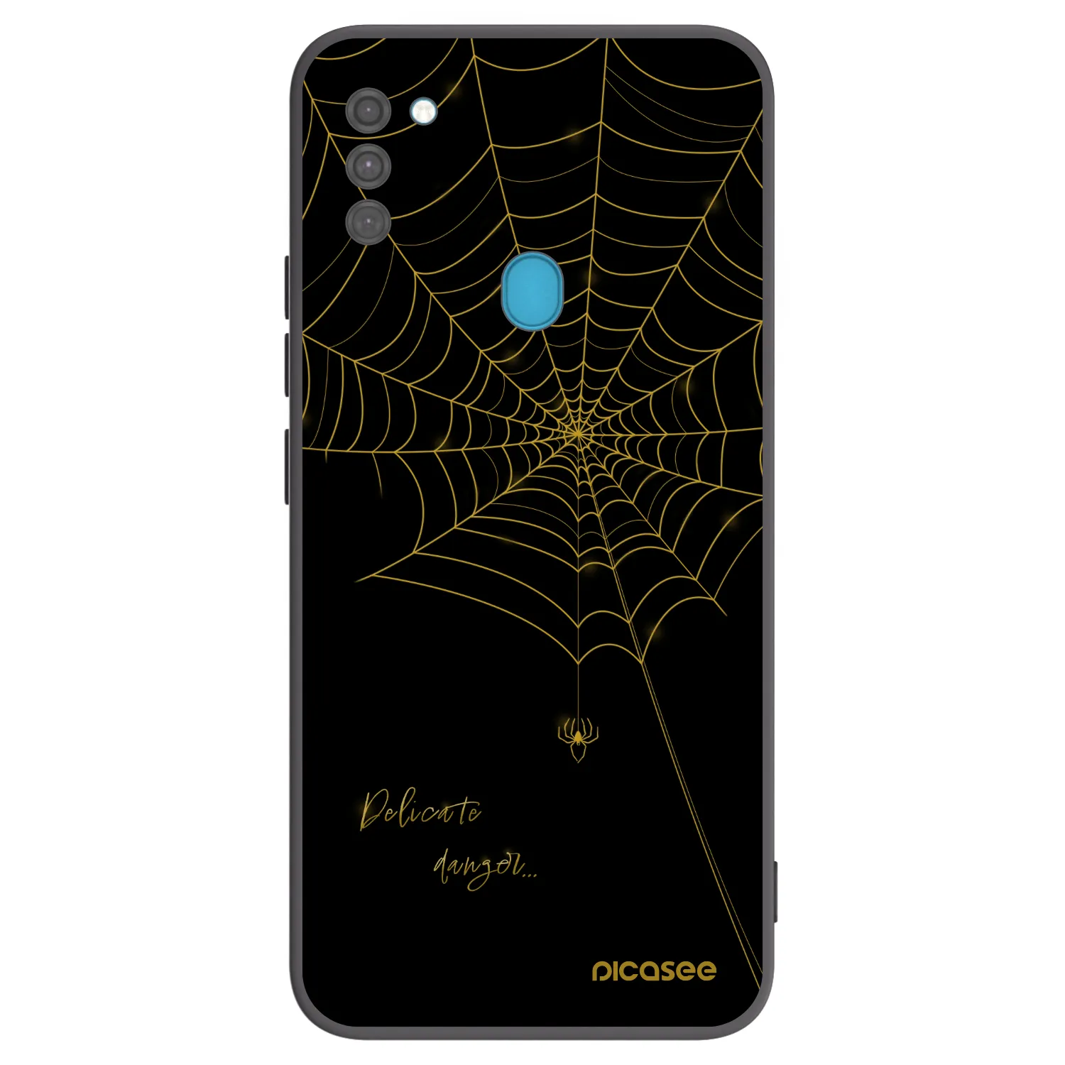 Picasee silikonski črni ovitek za Samsung Galaxy M11 - Delicate danger