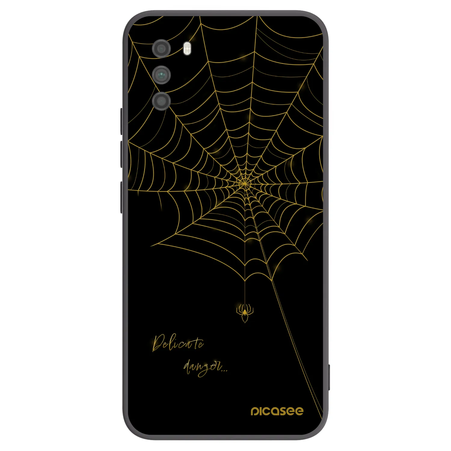 Picasee silikonski črni ovitek za Xiaomi Poco M3 - Delicate danger