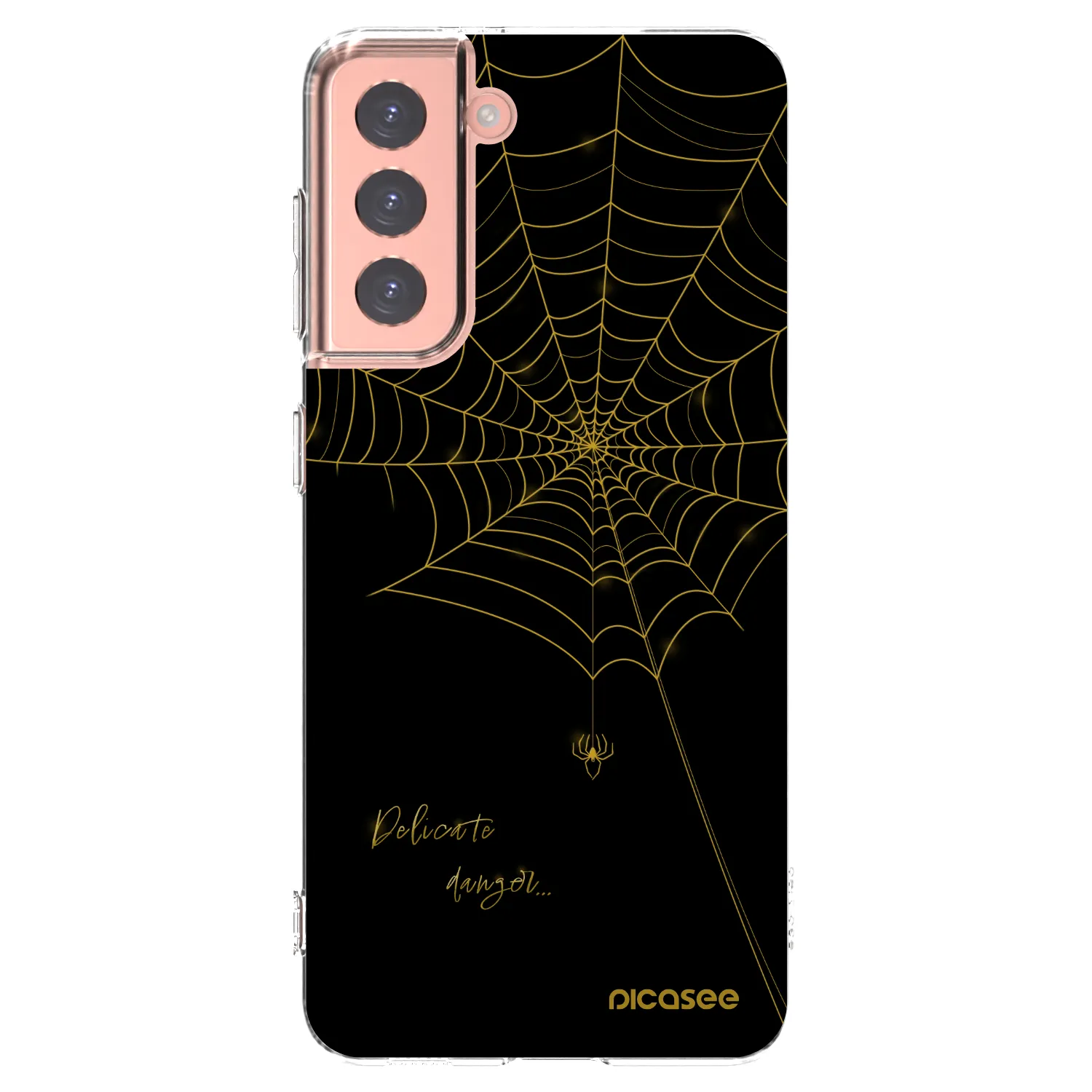 Picasee silikonski prozorni ovitek za Samsung Galaxy S21 5G G991B - Delicate danger