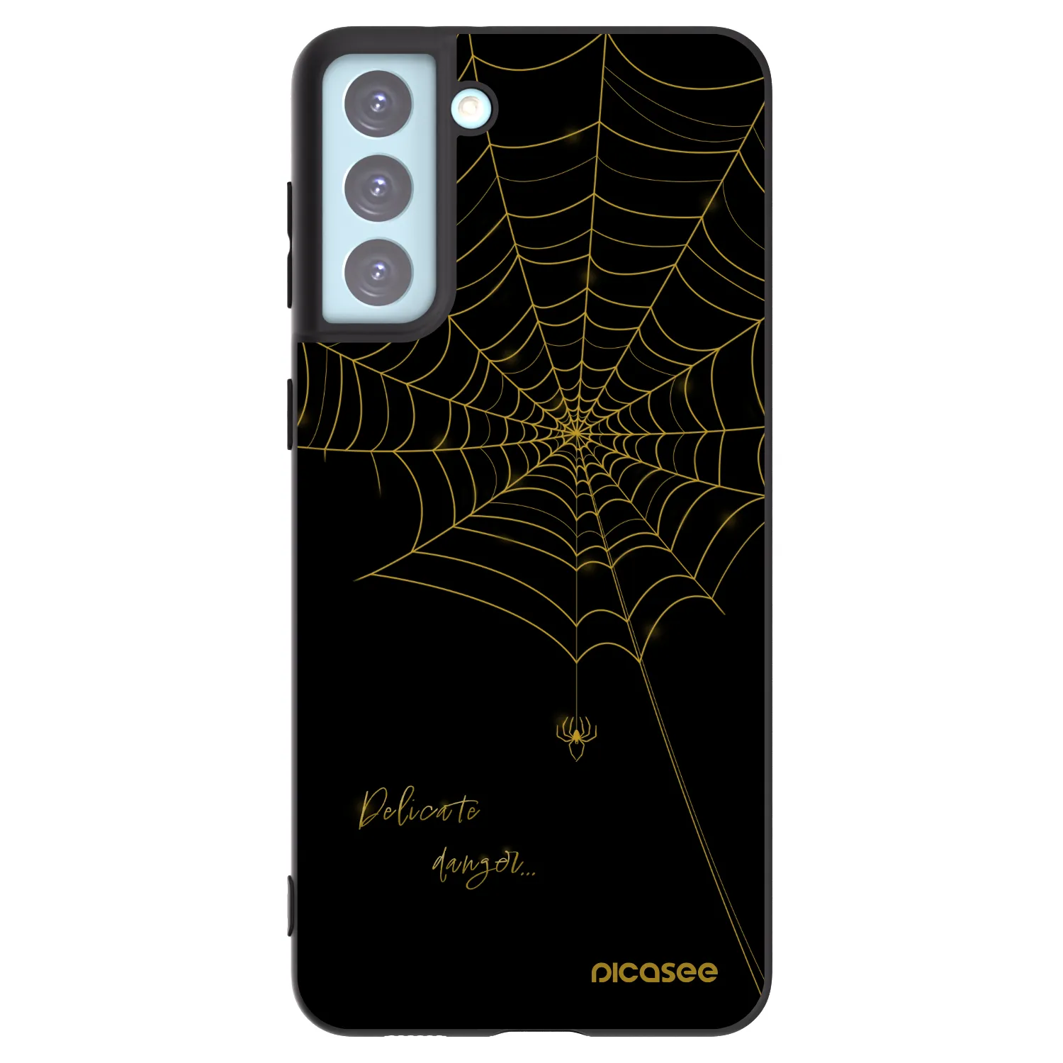 Picasee silikonski črni ovitek za Samsung Galaxy S21+ 5G G996F - Delicate danger