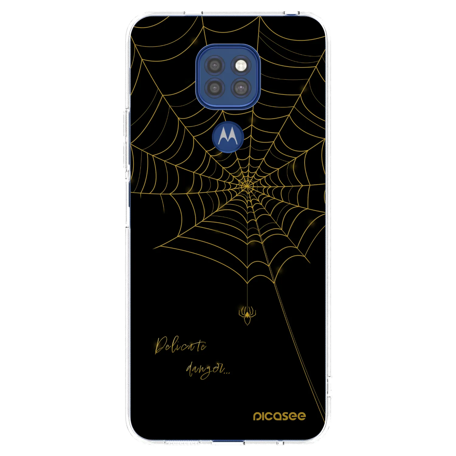 Picasee silikonski prozorni ovitek za Motorola Moto G9 Play - Delicate danger