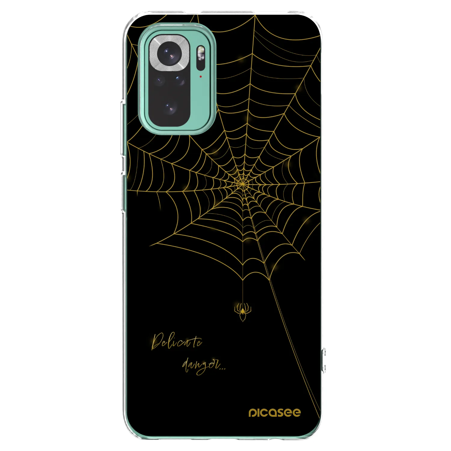Picasee silikonski prozorni ovitek za Xiaomi Redmi Note 10 Pro - Delicate danger