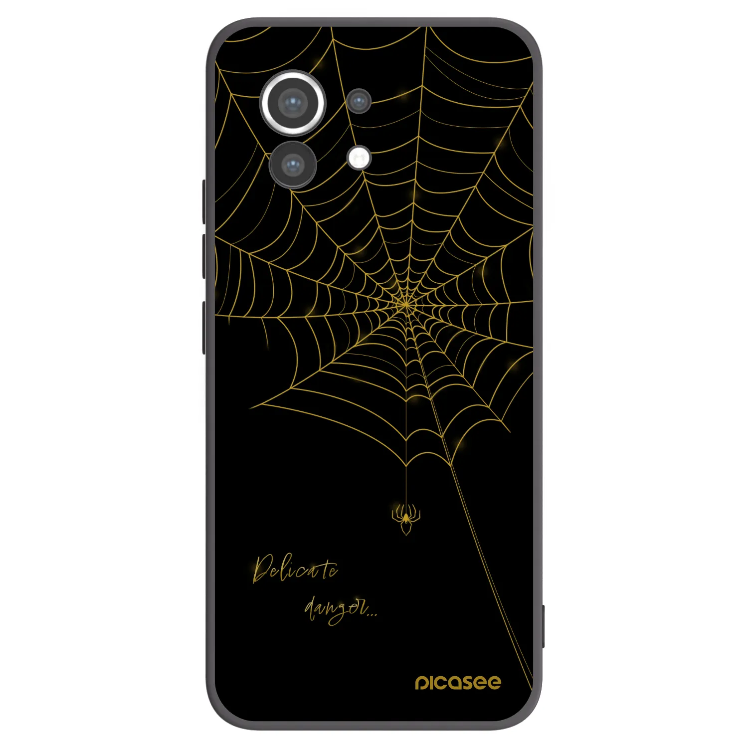 Picasee silikonski črni ovitek za Xiaomi Mi 11 - Delicate danger
