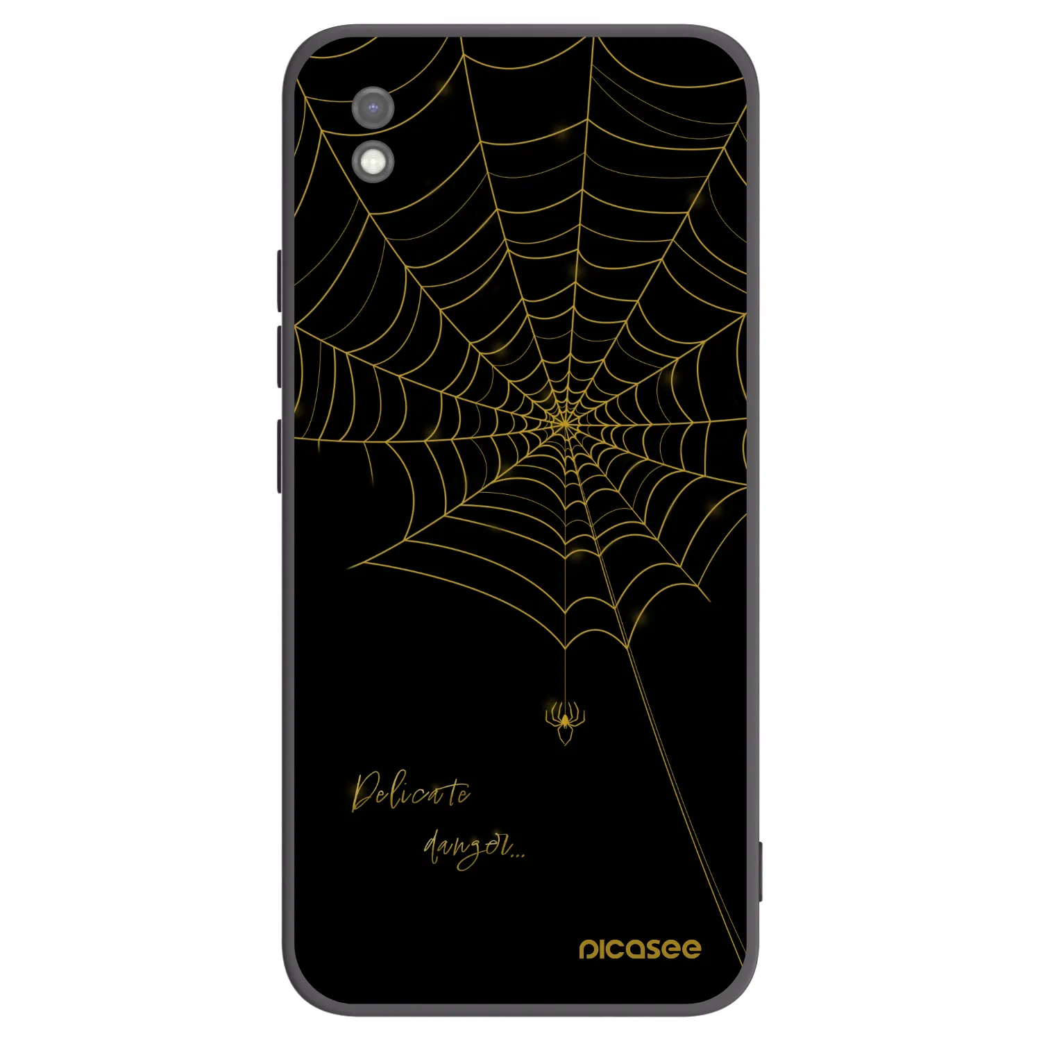 Picasee silikonski črni ovitek za Xiaomi Redmi 9AT - Delicate danger
