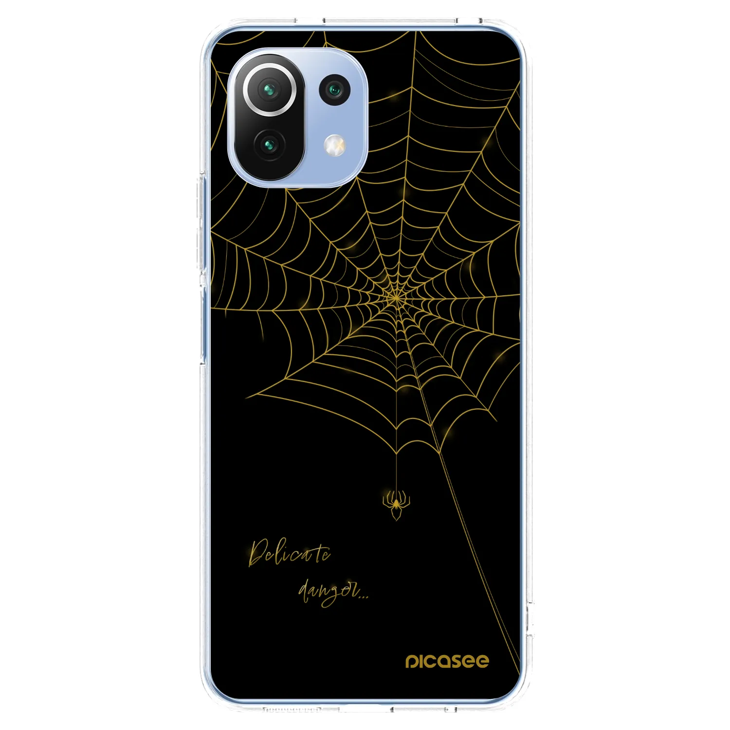 Picasee silikonski prozorni ovitek za Xiaomi Mi 11 Lite - Delicate danger