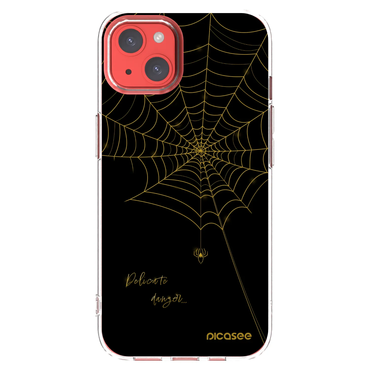 Picasee silikonski prozorni ovitek za Apple iPhone 13 - Delicate danger