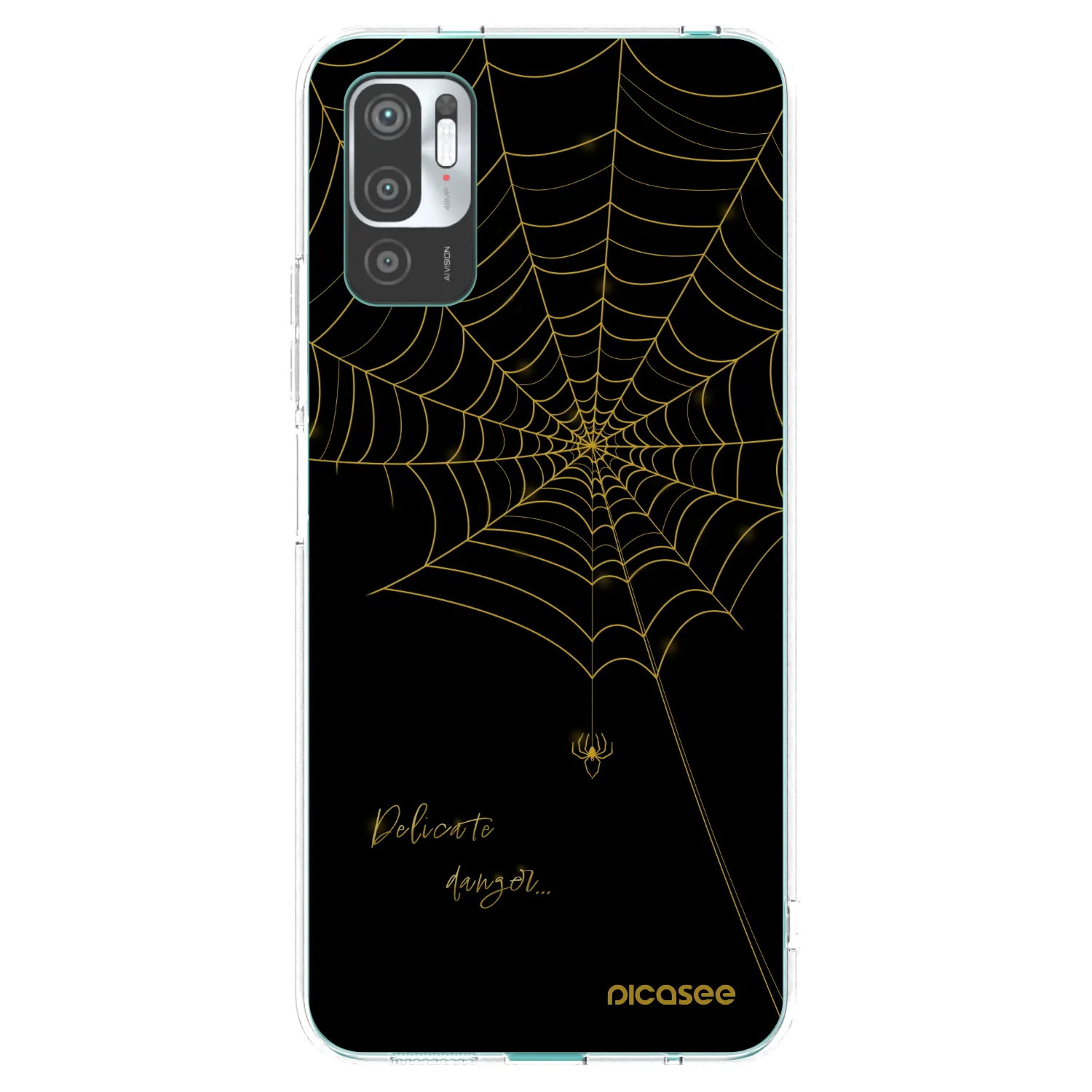 Picasee silikonski prozorni ovitek za Xiaomi Redmi Note 10 5G - Delicate danger
