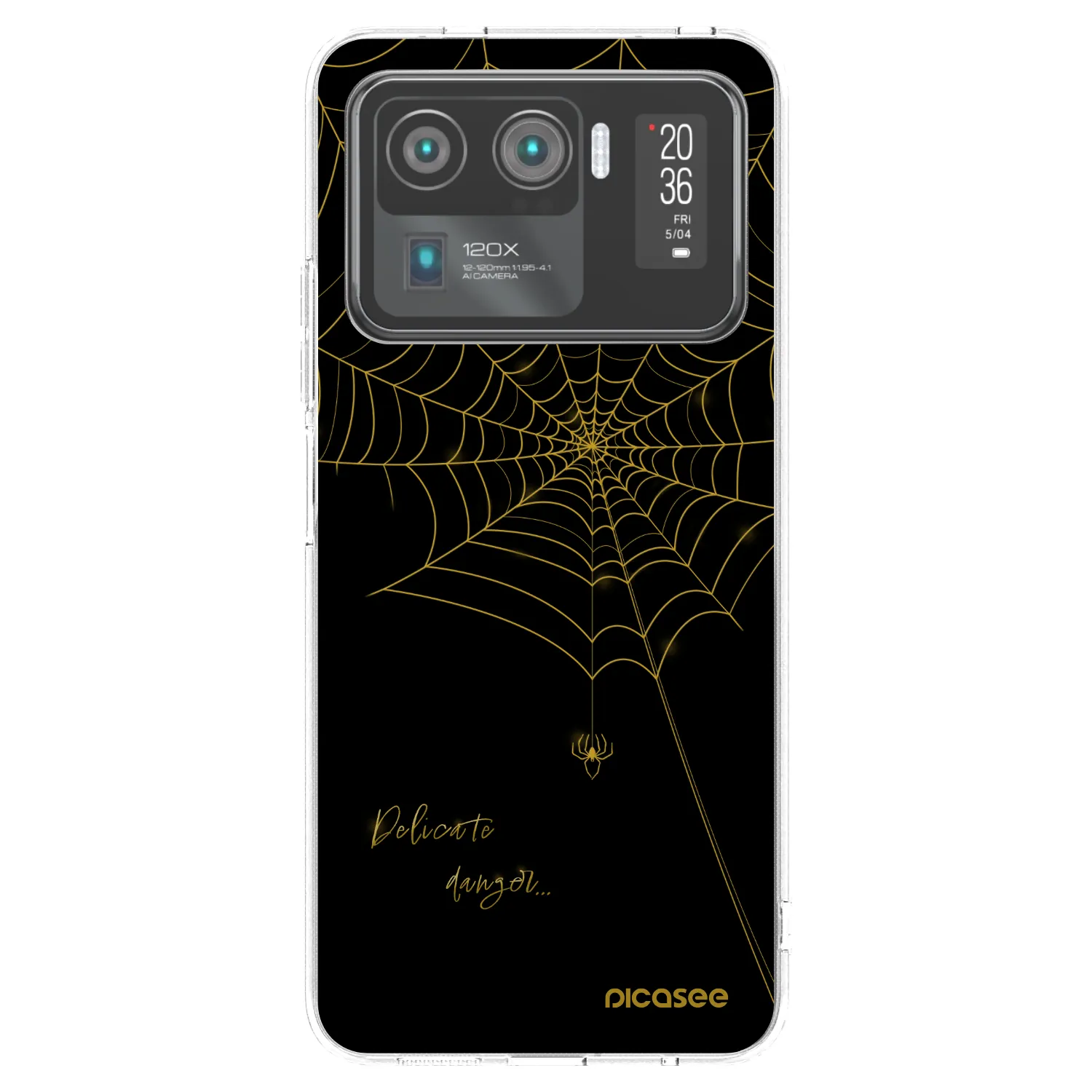 Picasee silikonski prozorni ovitek za Xiaomi Mi 11 Ultra - Delicate danger