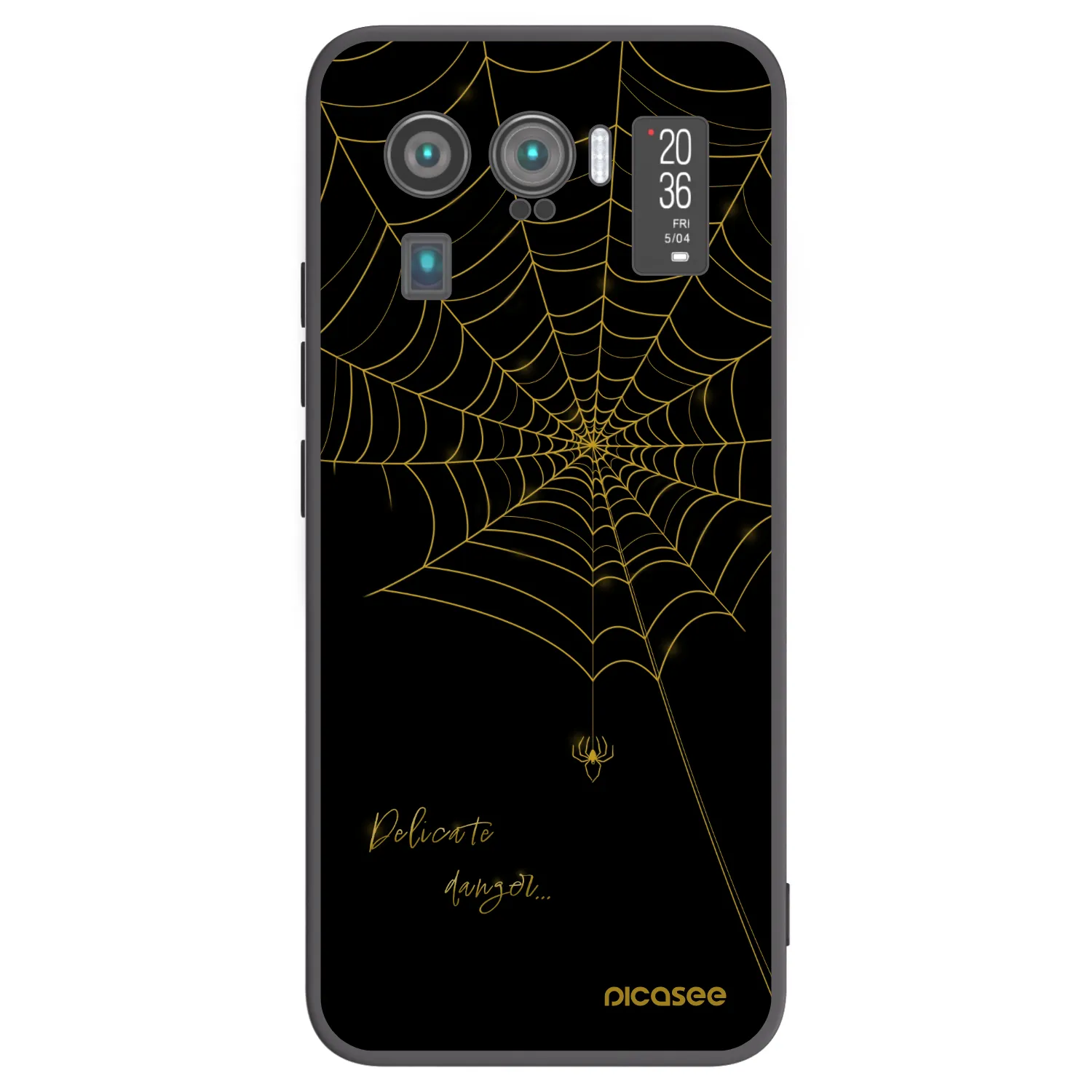 Picasee silikonski črni ovitek za Xiaomi Mi 11 Ultra - Delicate danger