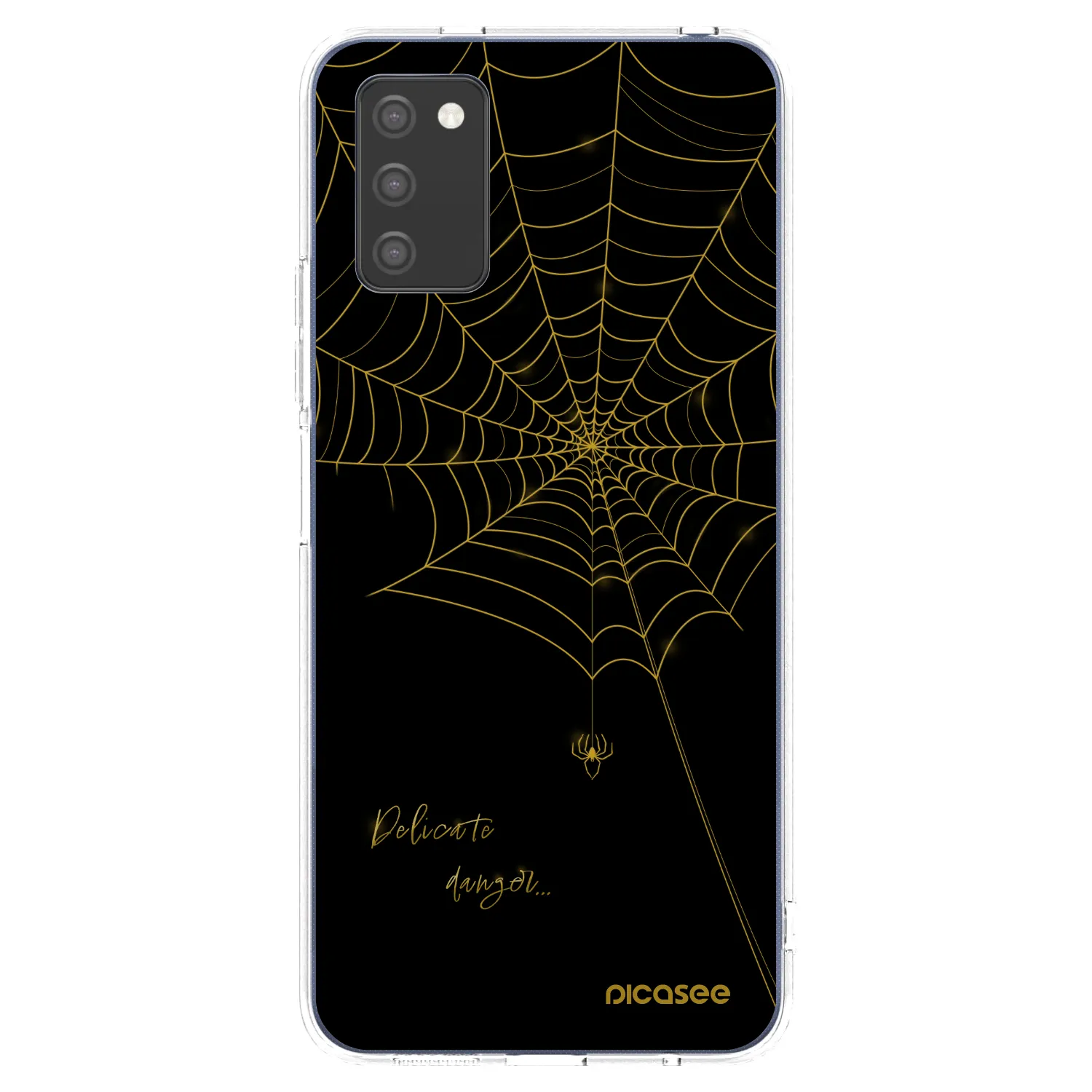 Picasee silikonski prozorni ovitek za Samsung Galaxy A02s A025G - Delicate danger