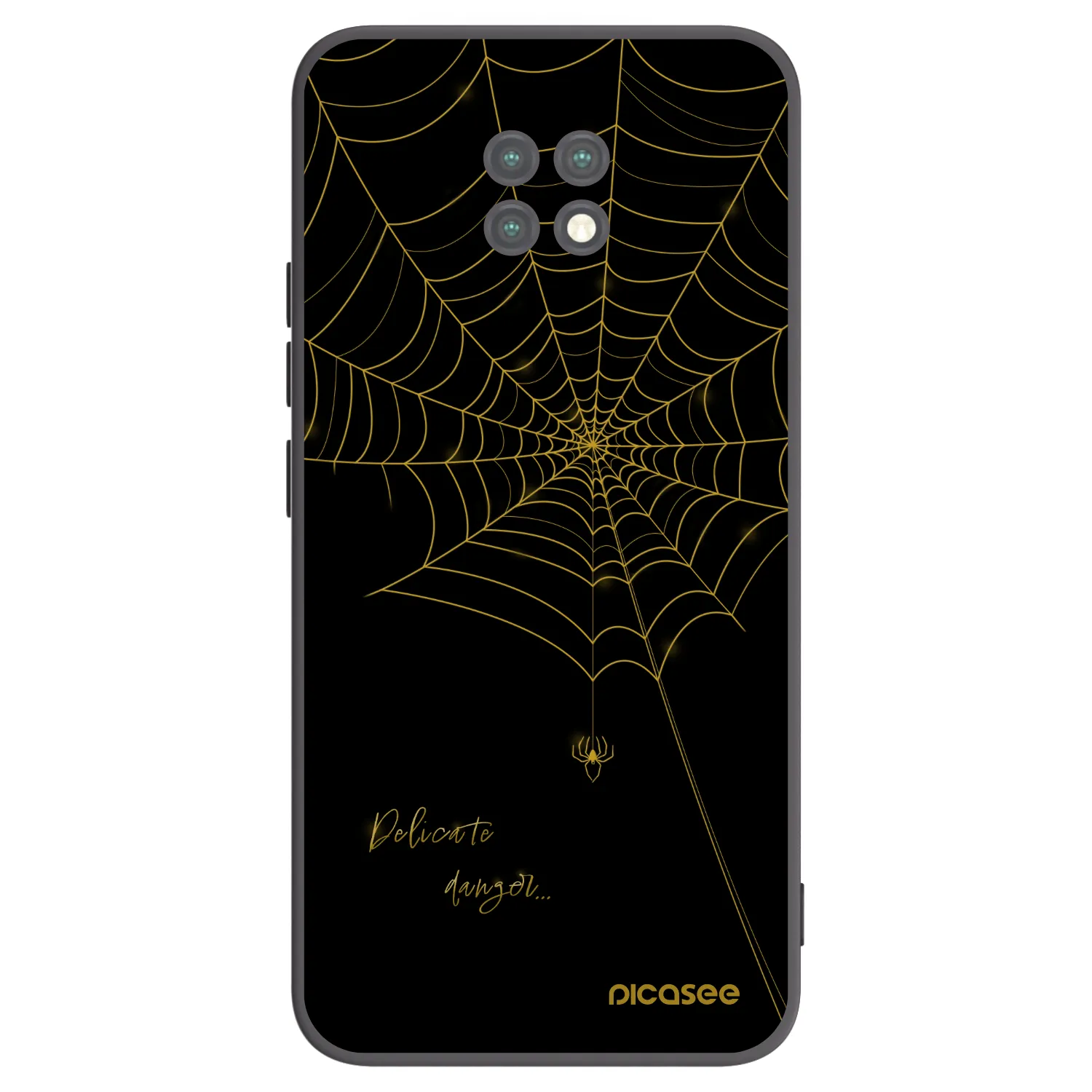 Picasee silikonski črni ovitek za Xiaomi Redmi Note 9T - Delicate danger