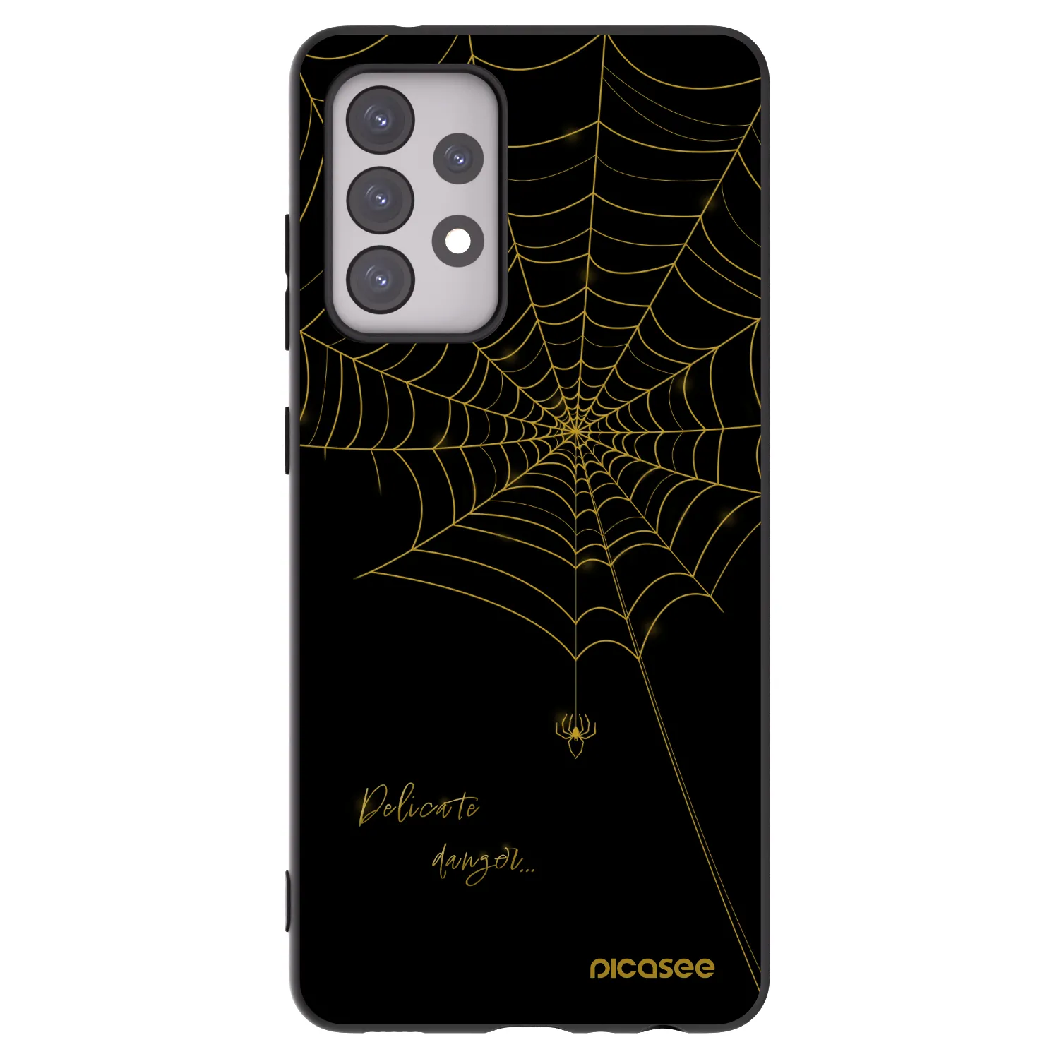 Picasee silikonski črni ovitek za Samsung Galaxy A52s 5G A528B - Delicate danger