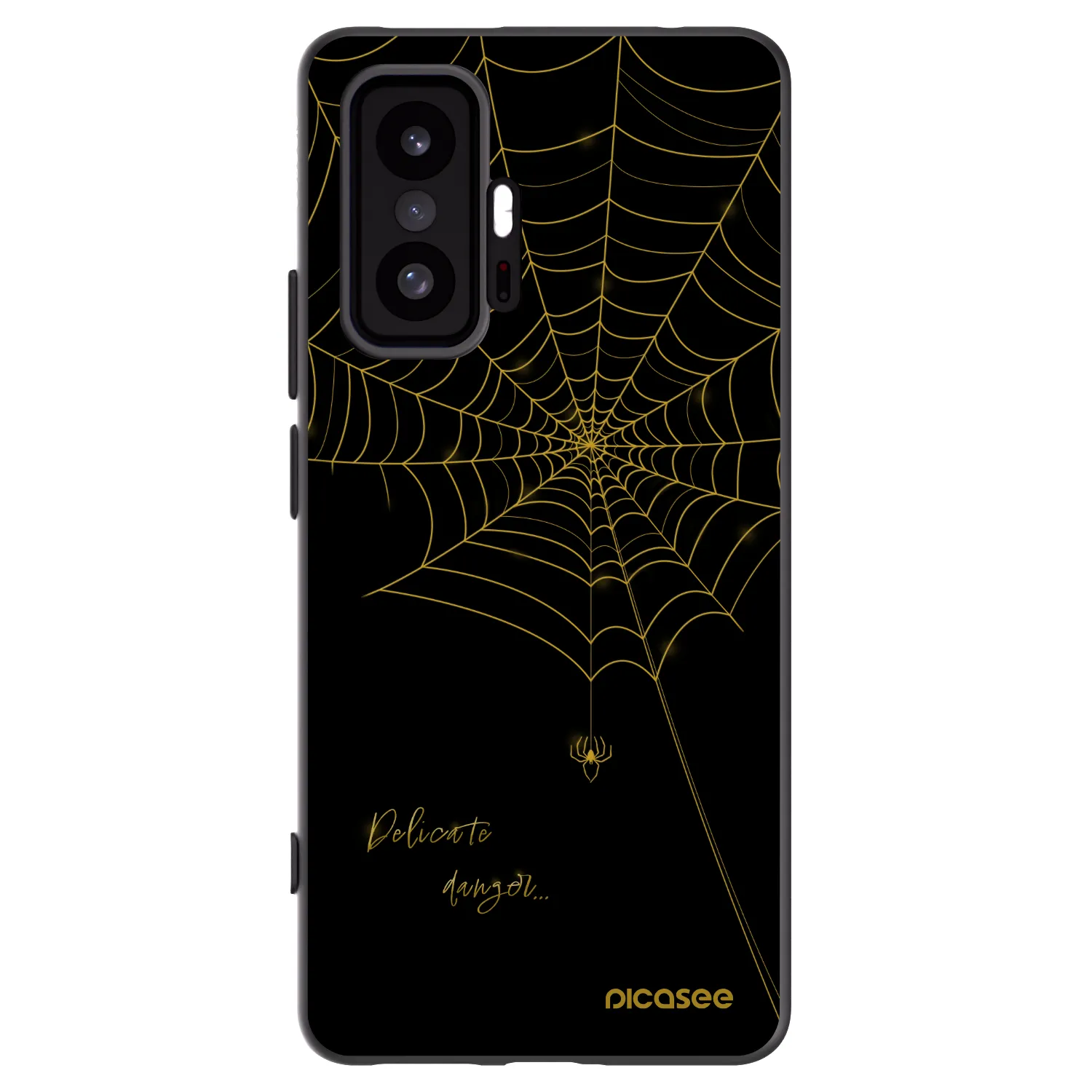 Picasee silikonski črni ovitek za Xiaomi 11T Pro - Delicate danger