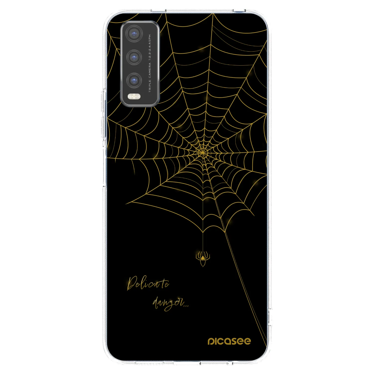 Picasee silikonski prozorni ovitek za Vivo Y20s - Delicate danger