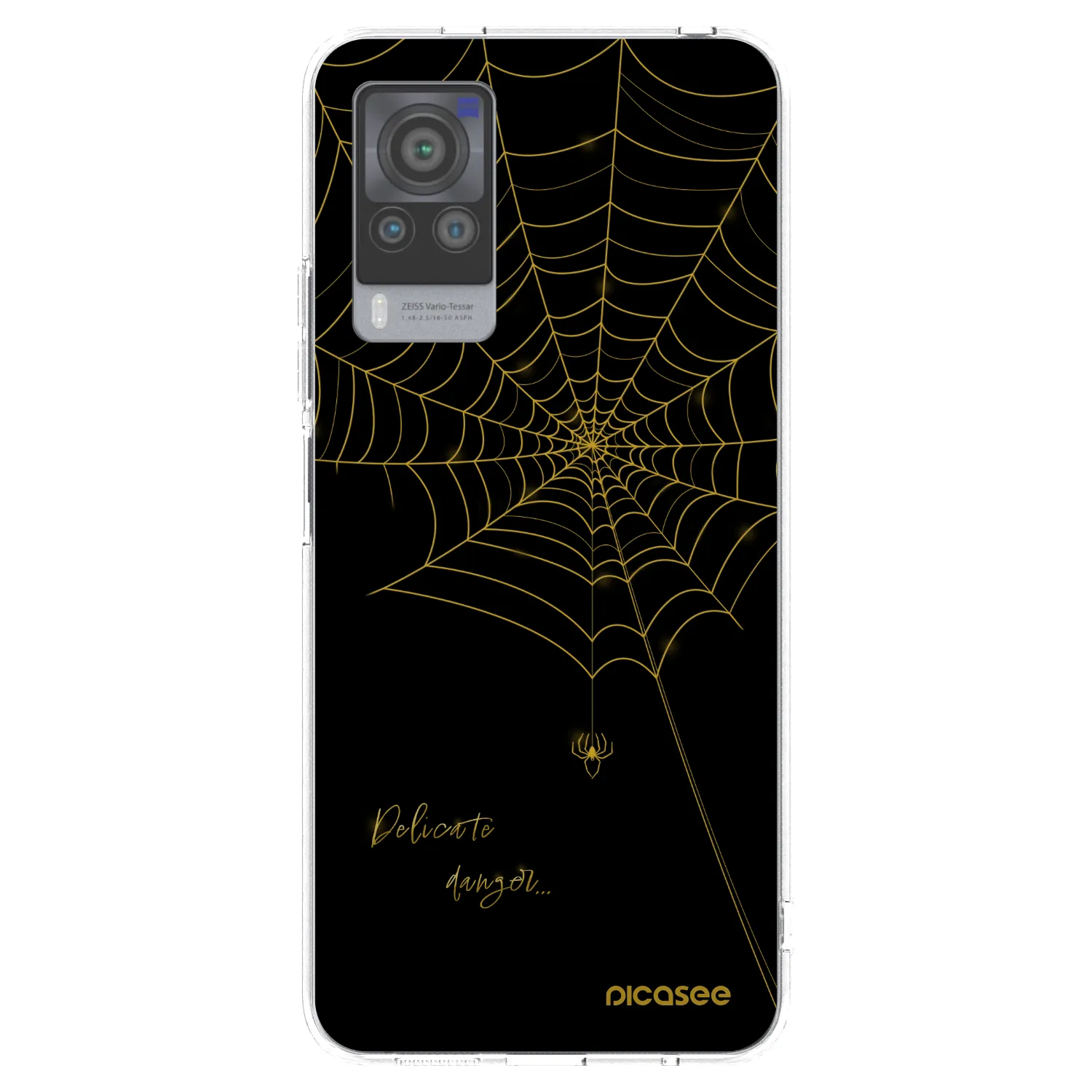 Picasee silikonski prozorni ovitek za Vivo X60 Pro 5G - Delicate danger