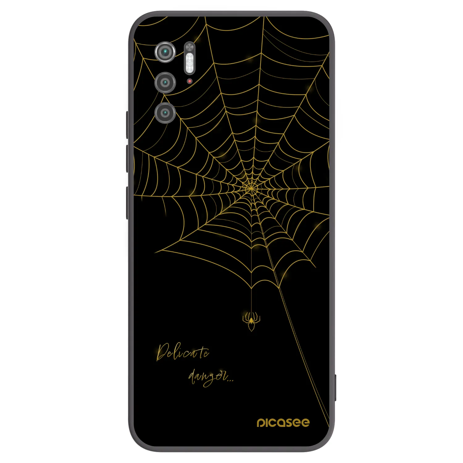 Picasee silikonski črni ovitek za Xiaomi Poco M3 Pro 5G - Delicate danger