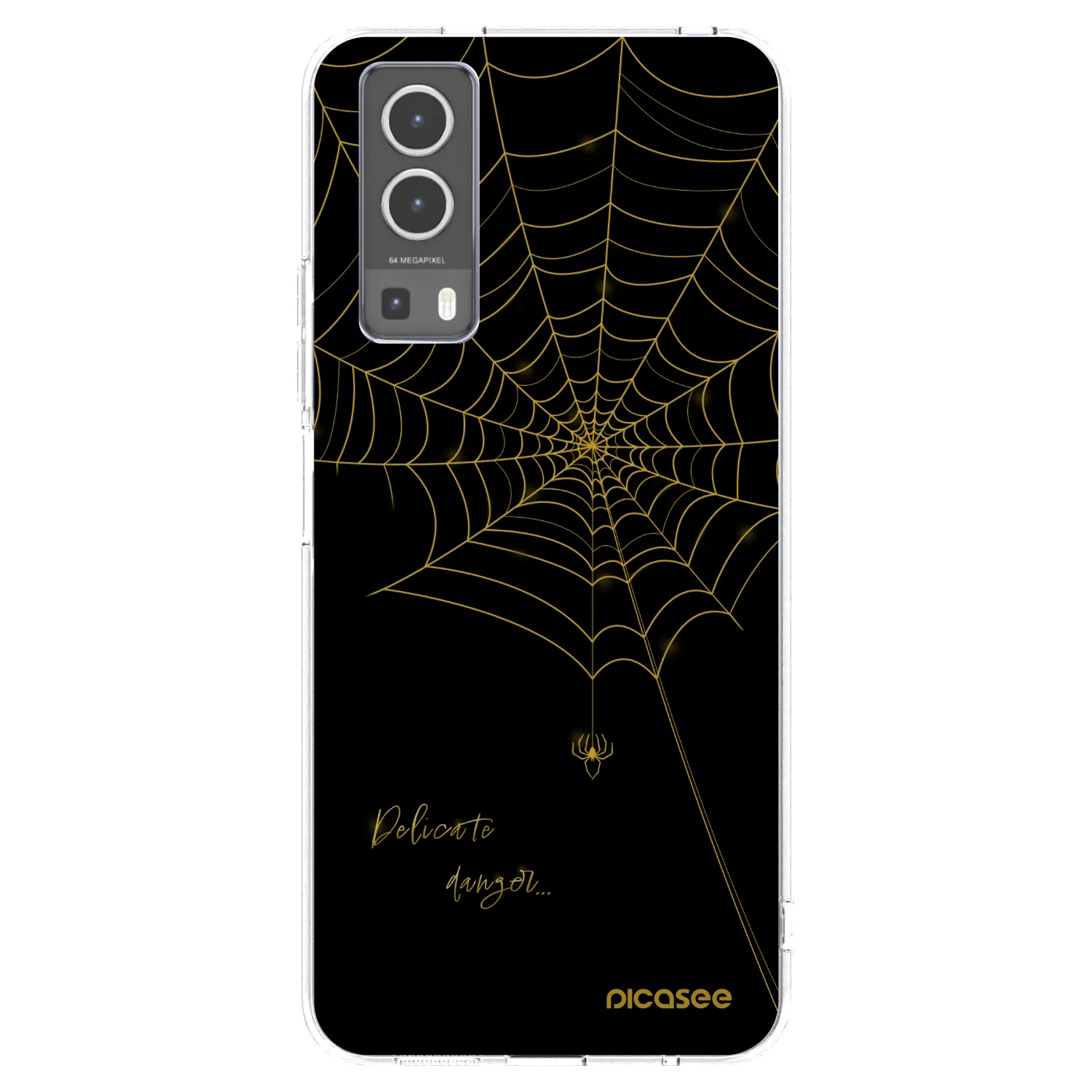 Picasee silikonski prozorni ovitek za Vivo Y72 5G - Delicate danger