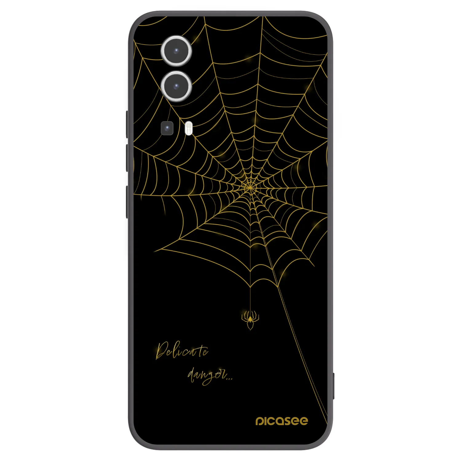 Picasee silikonski črni ovitek za Vivo Y72 5G - Delicate danger