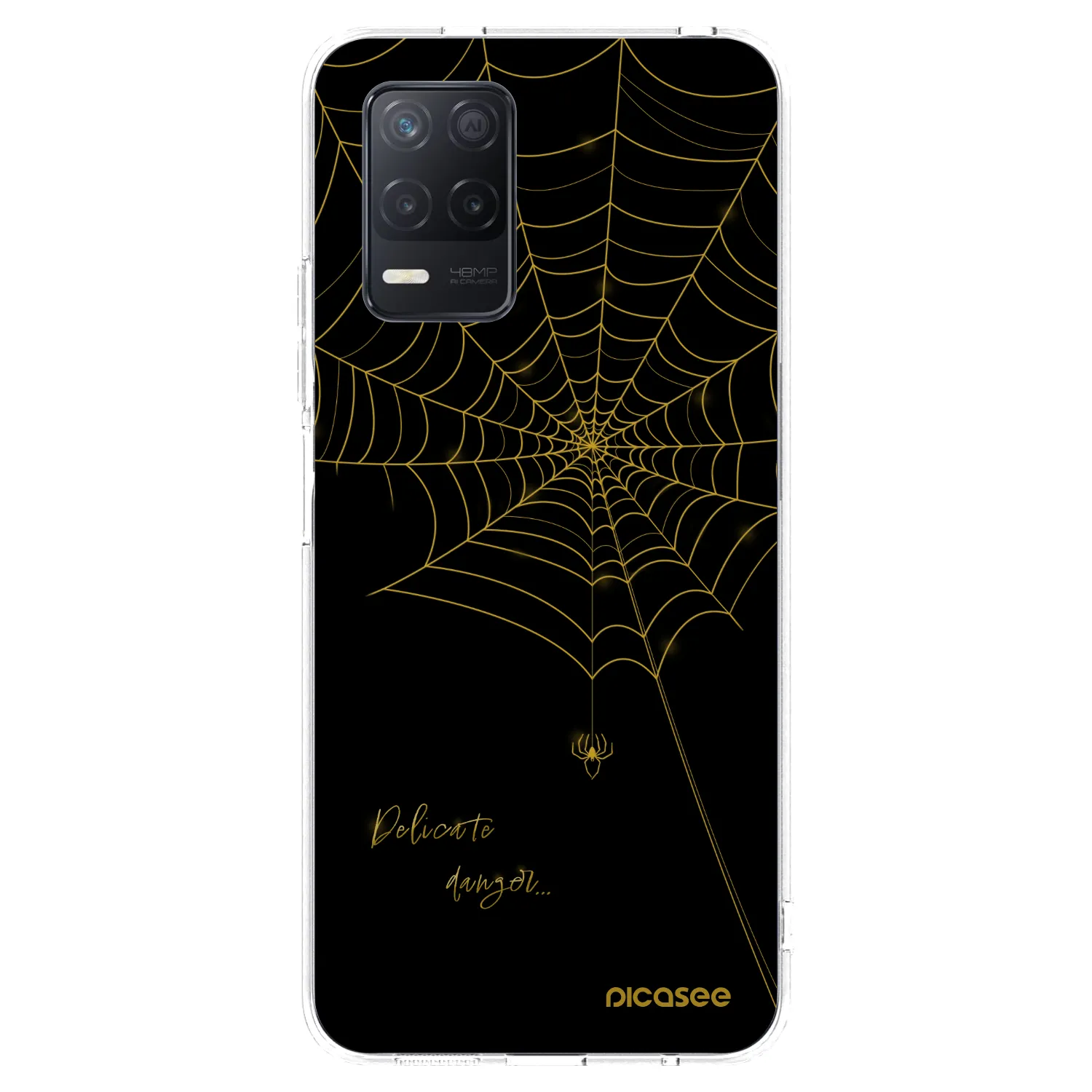 Picasee silikonski prozorni ovitek za Realme 8 5G - Delicate danger
