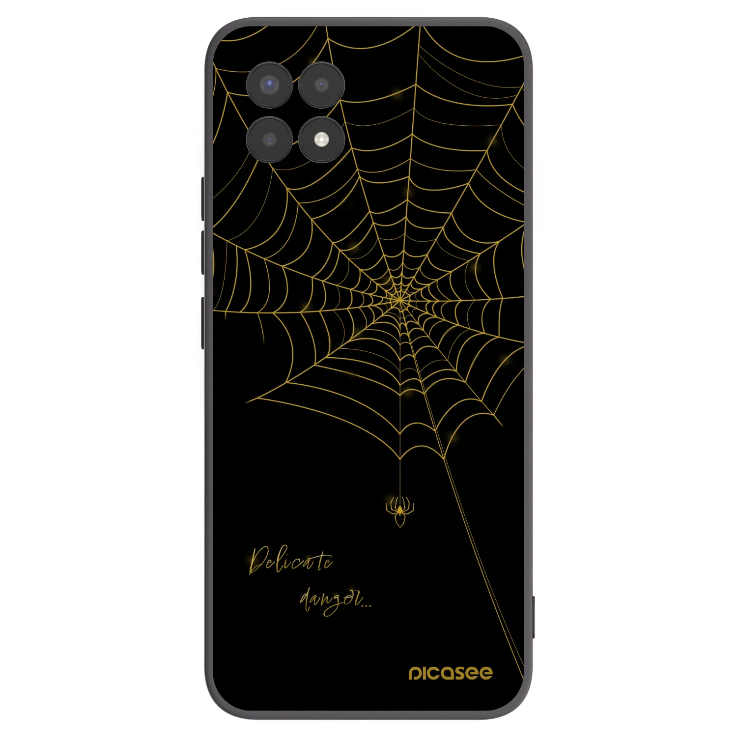 Picasee silikonski črni ovitek za Realme 8i - Delicate danger