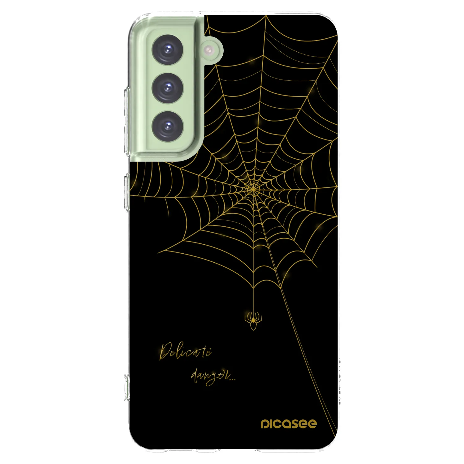 Picasee silikonski prozorni ovitek za Samsung Galaxy S21 FE 5G - Delicate danger