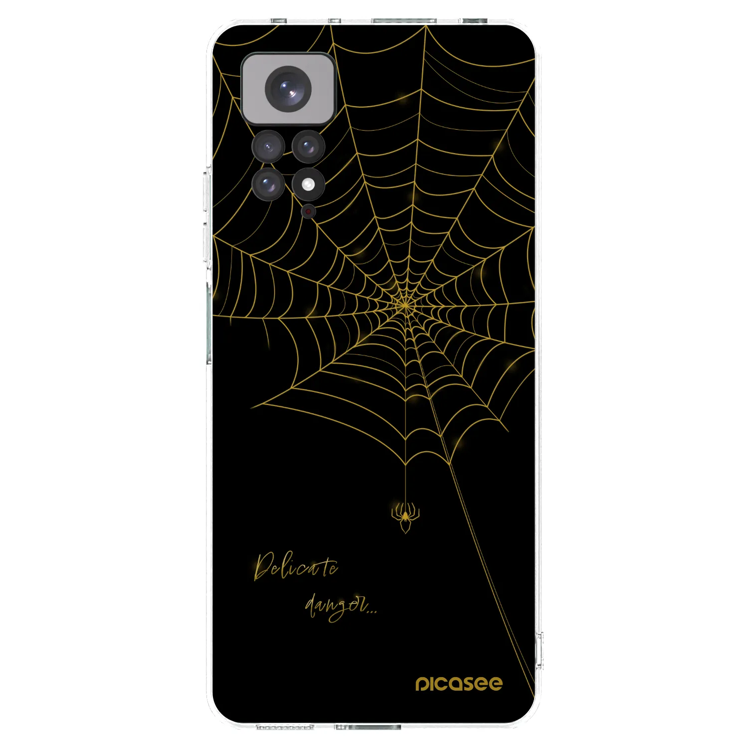 Picasee silikonski prozorni ovitek za Xiaomi Redmi Note 11 - Delicate danger