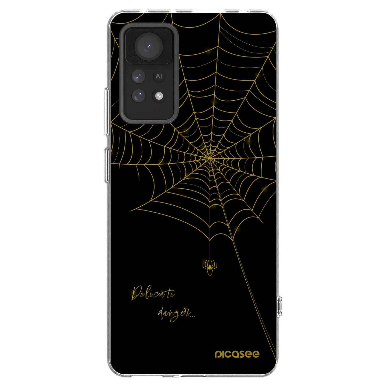 Picasee silikonski prozorni ovitek za Xiaomi Redmi Note 11 Pro - Delicate danger