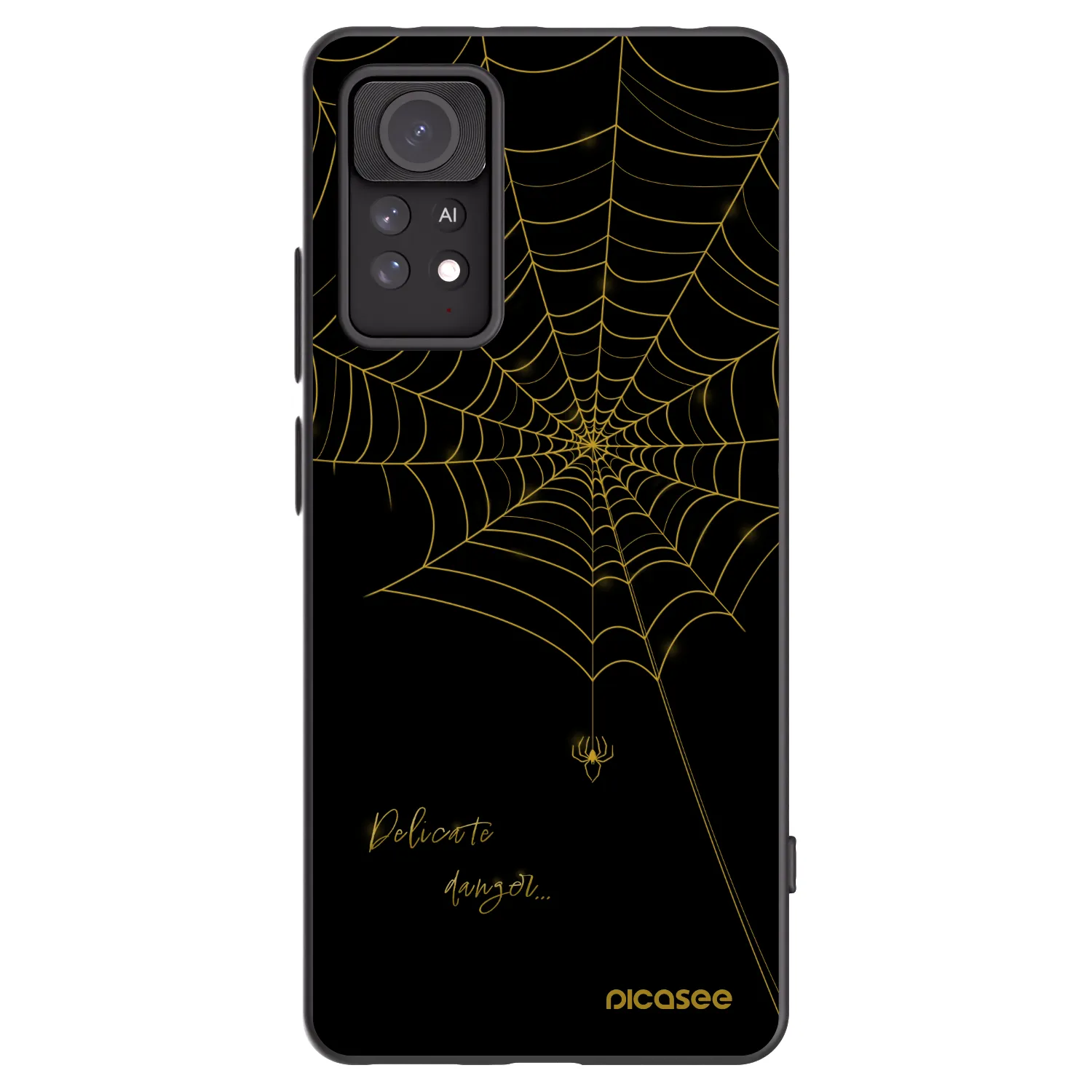 Picasee silikonski črni ovitek za Xiaomi Redmi Note 11 Pro 5G - Delicate danger