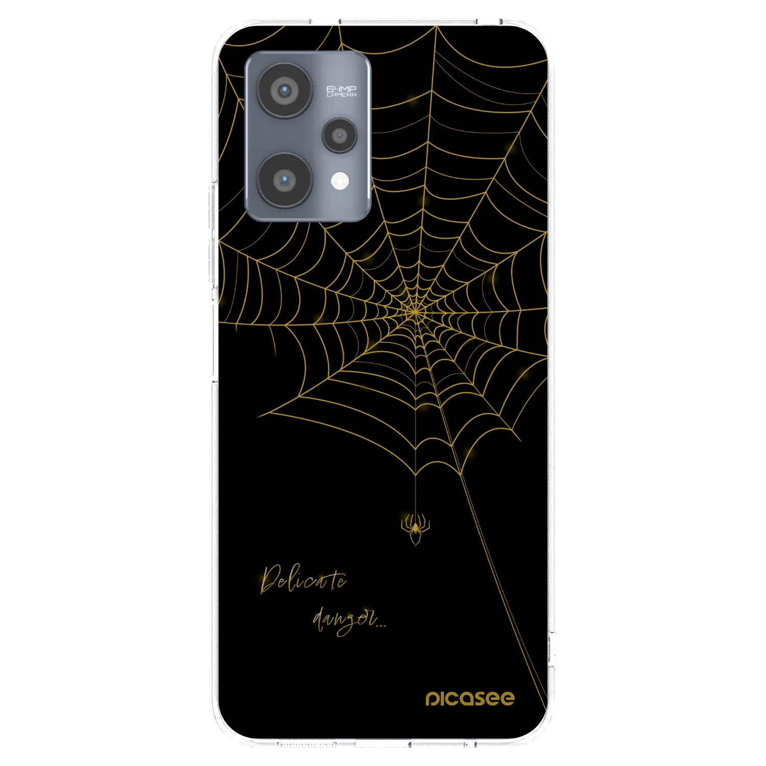 Picasee silikonski prozorni ovitek za Realme 9 Pro 5G - Delicate danger