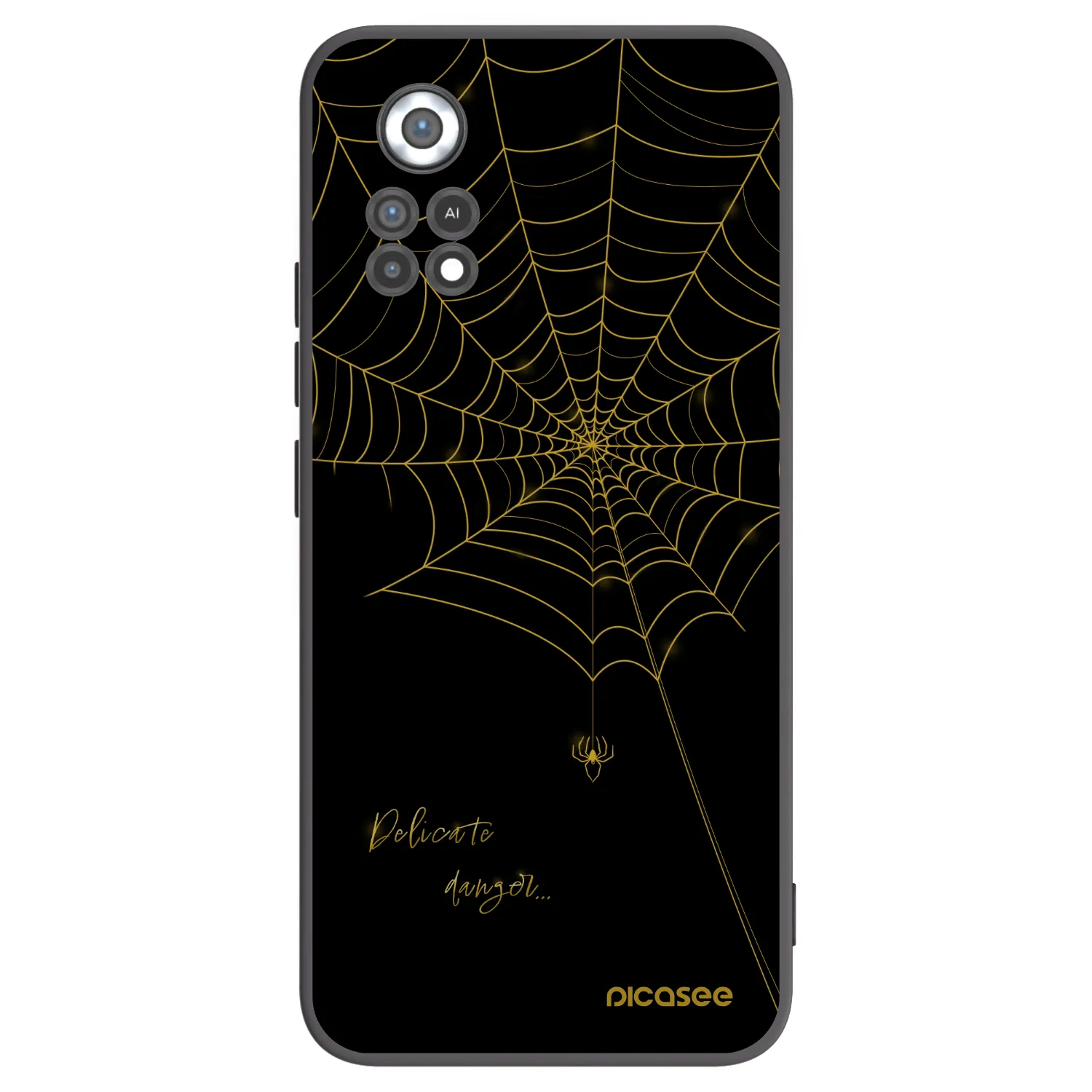 Picasee silikonski črni ovitek za Xiaomi Poco X4 Pro 5G - Delicate danger