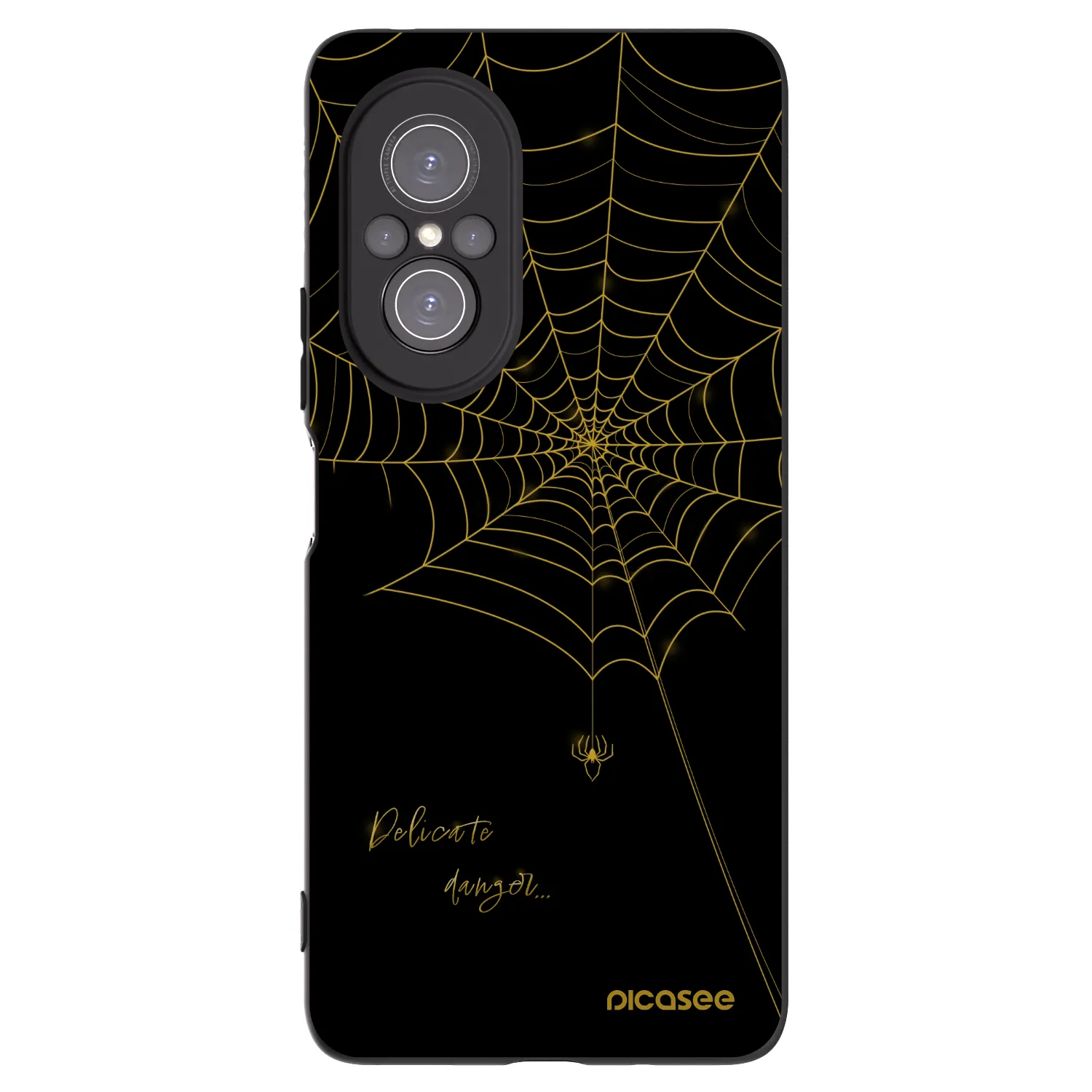 Picasee silikonski črni ovitek za Huawei Nova 9 SE - Delicate danger
