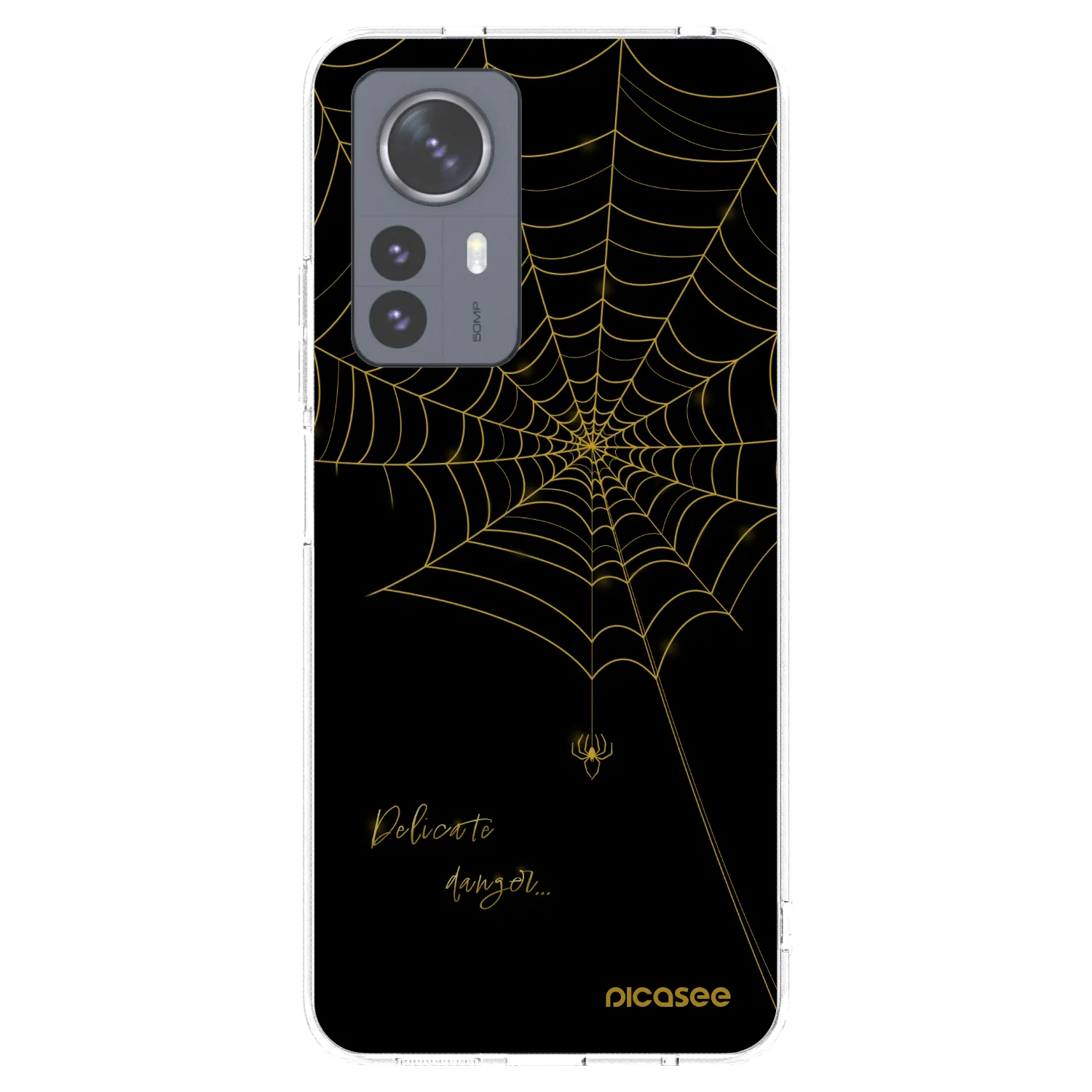 Picasee silikonski prozorni ovitek za Xiaomi 12 Pro - Delicate danger