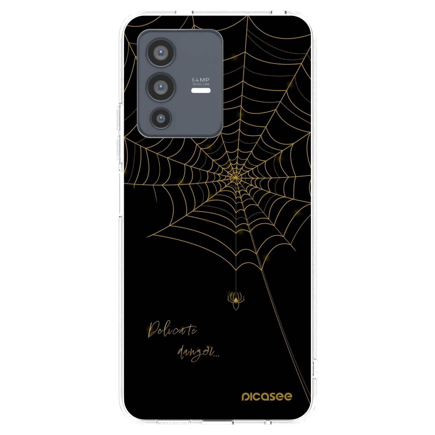 Picasee silikonski prozorni ovitek za Vivo V23 5G - Delicate danger