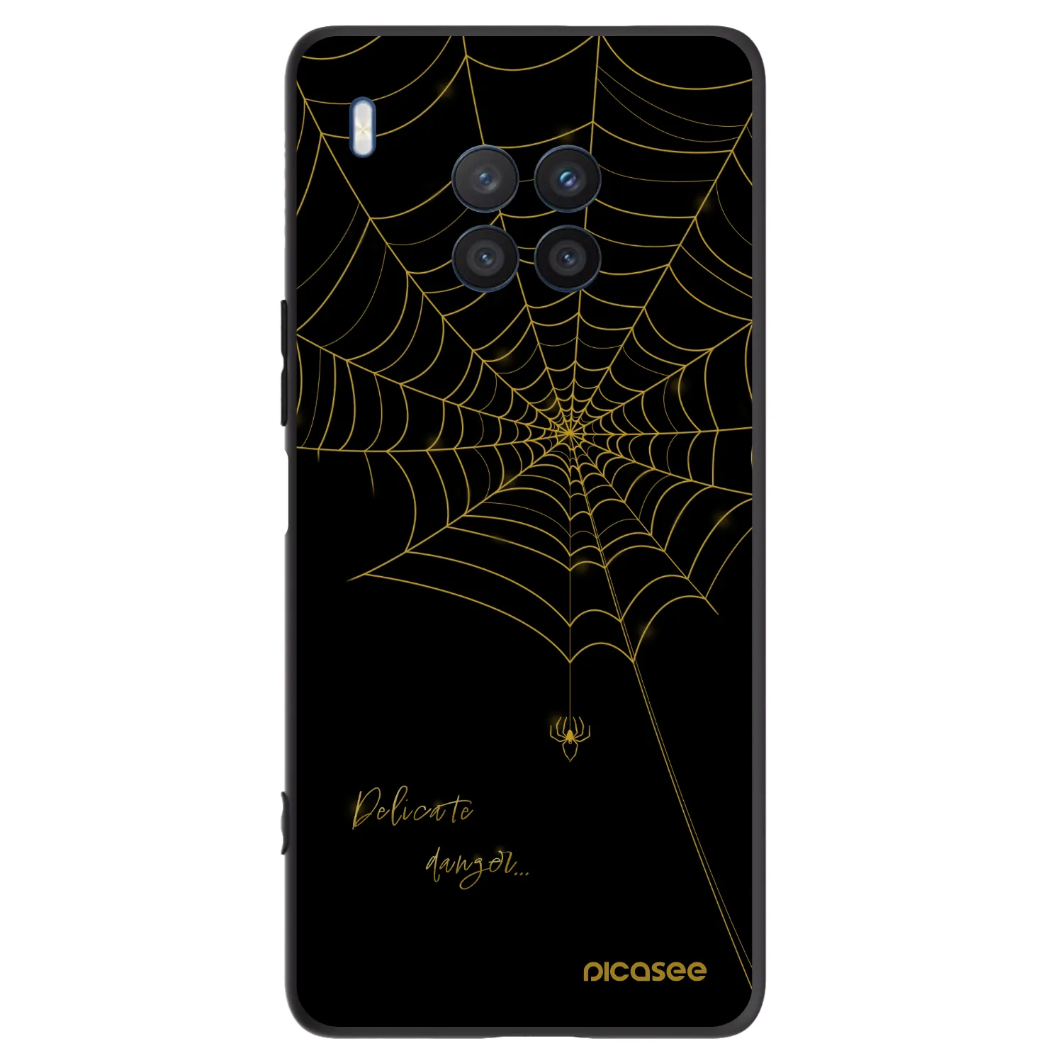 Picasee silikonski črni ovitek za Honor 50 Lite - Delicate danger