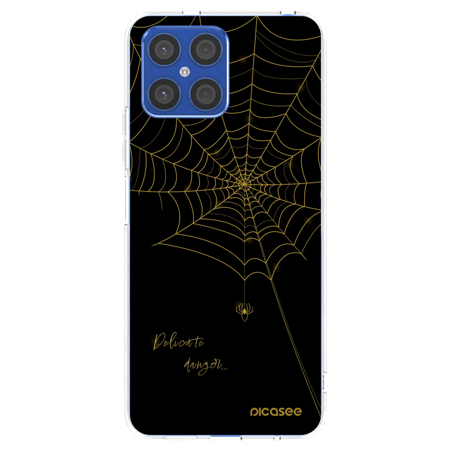 Picasee silikonski prozorni ovitek za Honor X8 4G - Delicate danger