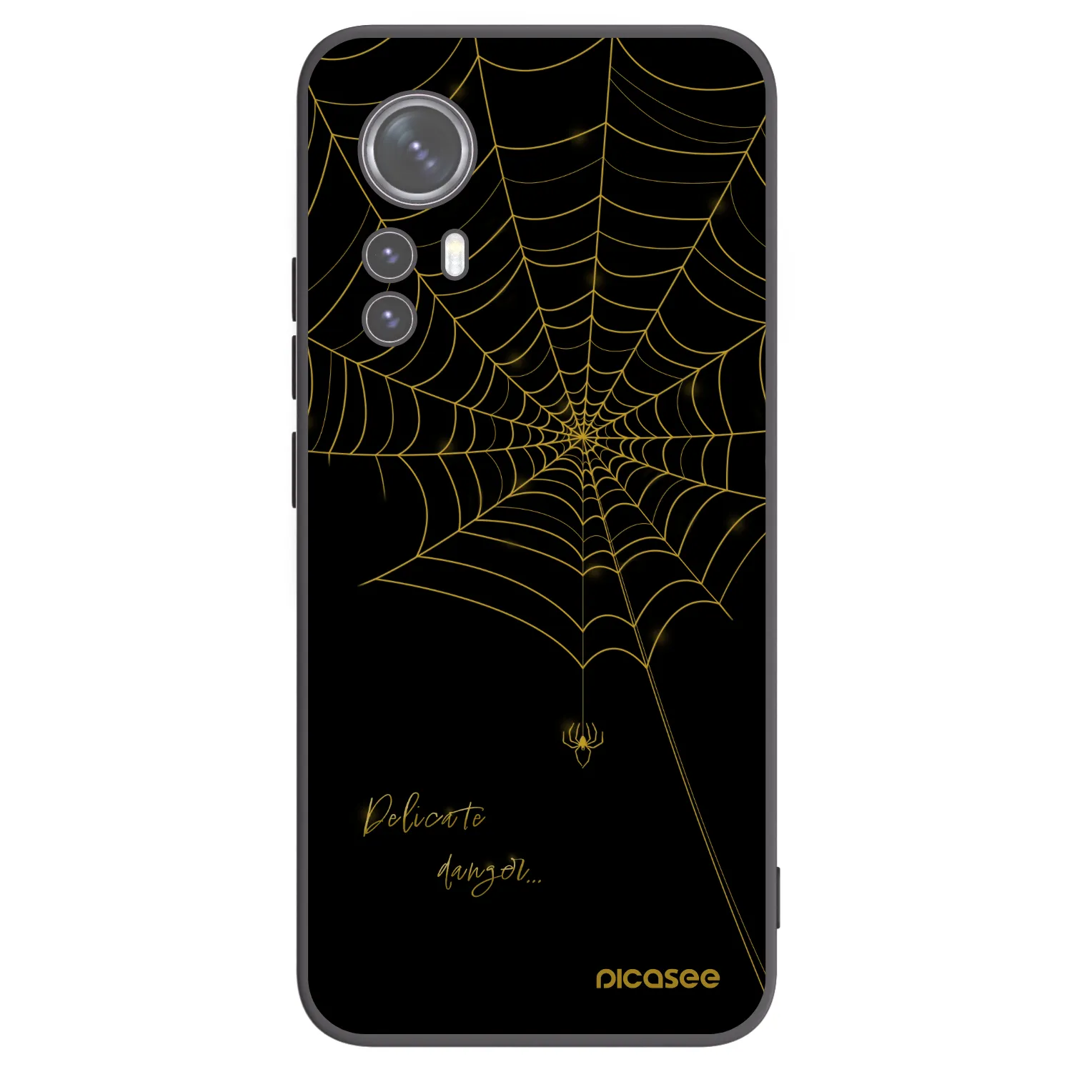 Picasee silikonski črni ovitek za Xiaomi 12X - Delicate danger