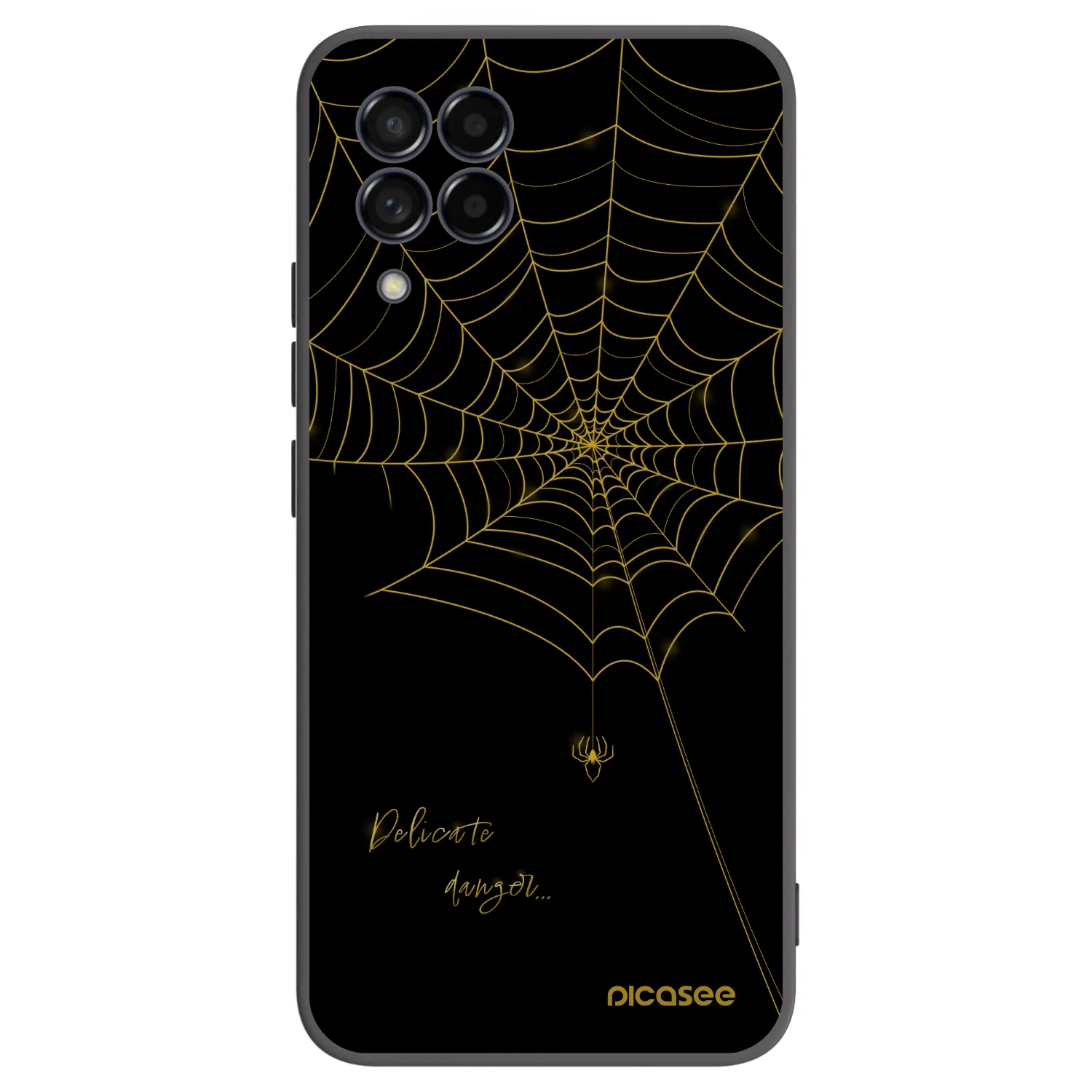 Picasee silikonski črni ovitek za Samsung Galaxy M53 5G - Delicate danger