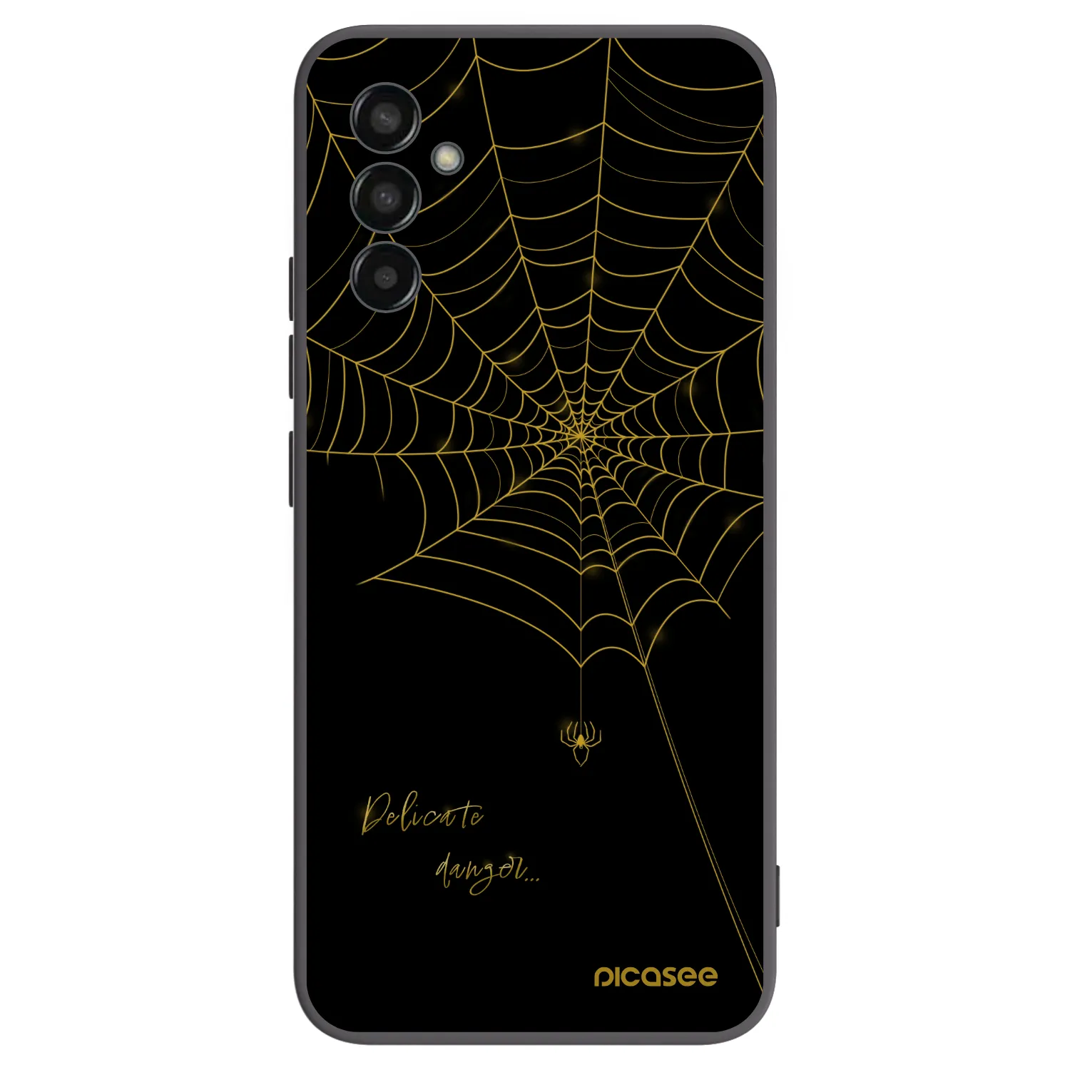 Picasee silikonski črni ovitek za Samsung Galaxy M13 M135F - Delicate danger