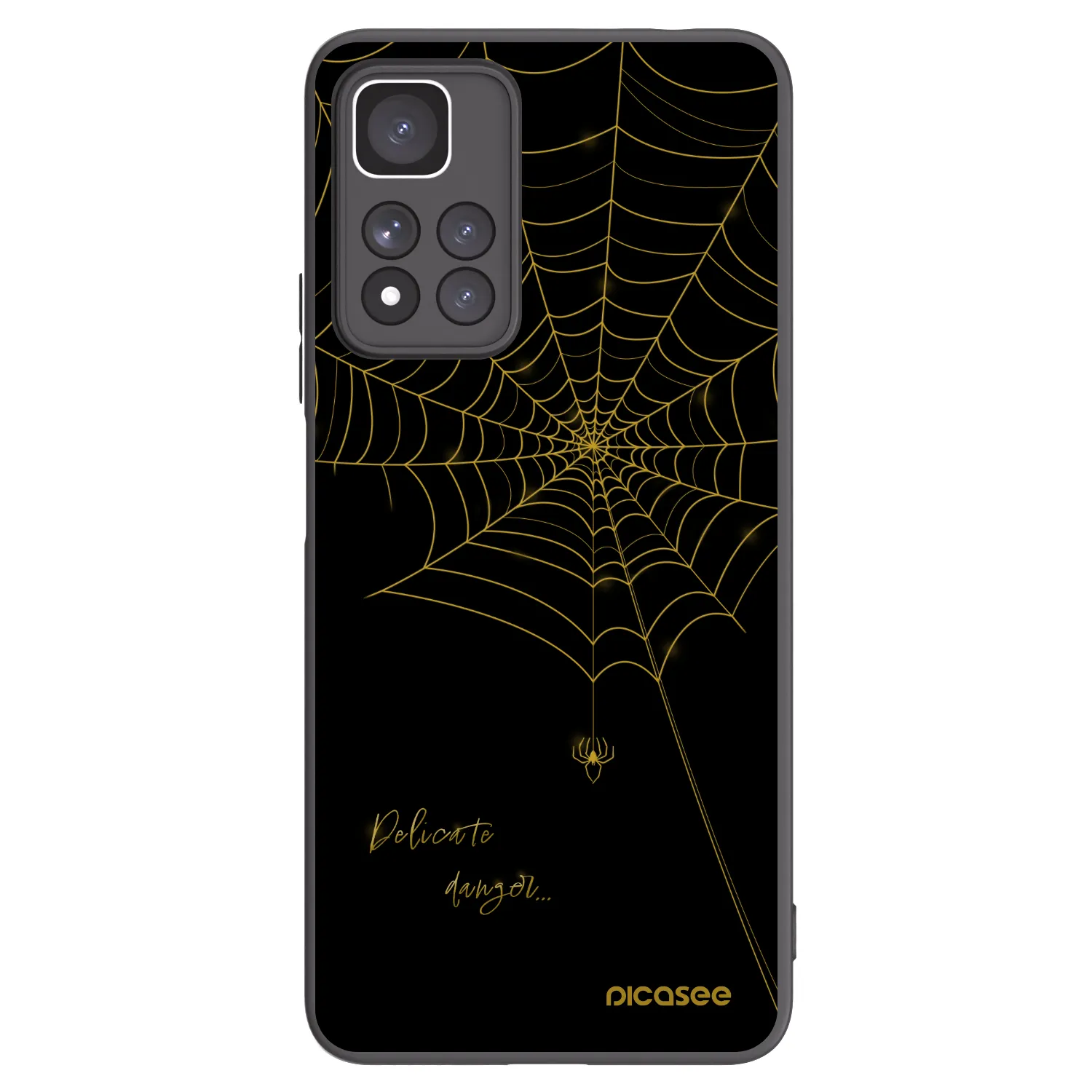 Picasee silikonski črni ovitek za Xiaomi Redmi Note 11 Pro+ 5G - Delicate danger