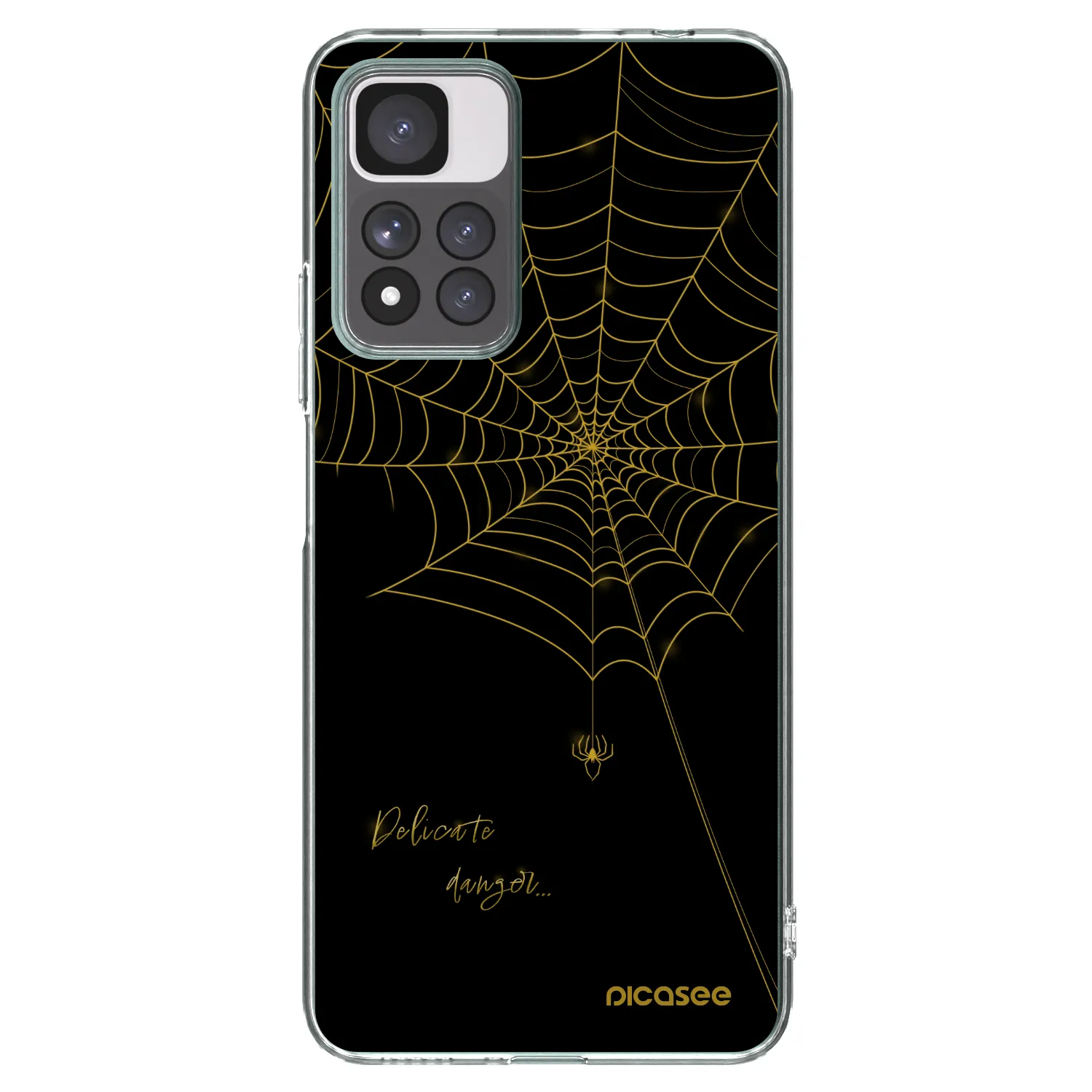 Picasee silikonski prozorni ovitek za Xiaomi Redmi Note 11 Pro+ 5G - Delicate danger