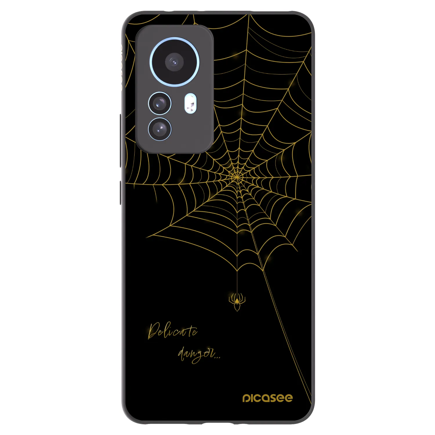 Picasee silikonski črni ovitek za Xiaomi 12T - Delicate danger