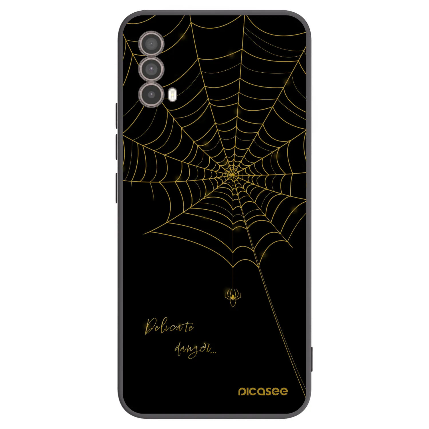 Picasee silikonski črni ovitek za Motorola Moto E40 - Delicate danger