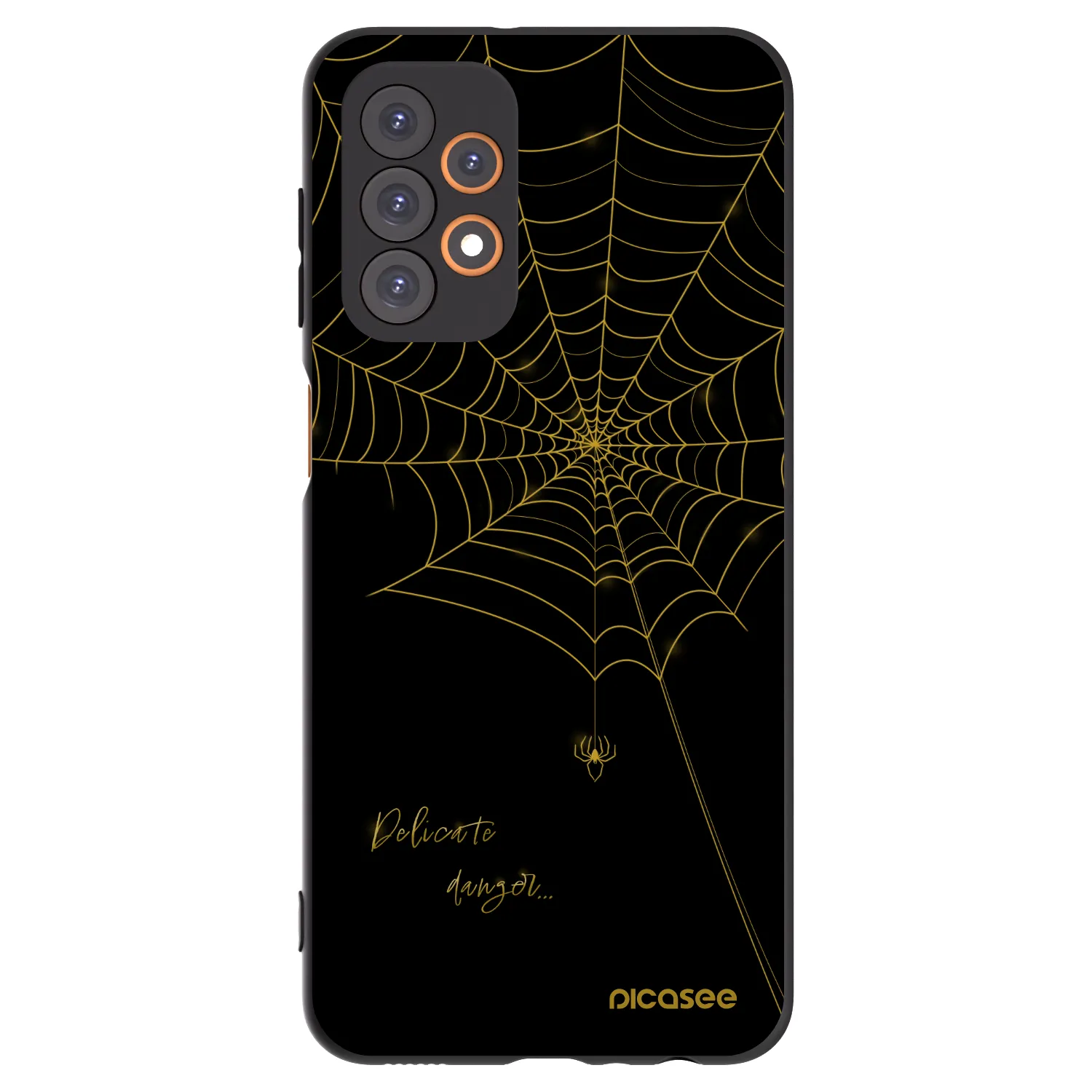 Picasee silikonski črni ovitek za Samsung Galaxy A23 A235F 4G - Delicate danger