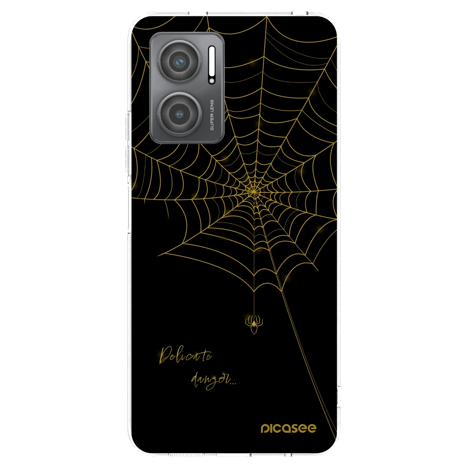 Picasee silikonski prozorni ovitek za Xiaomi Redmi 10 5G - Delicate danger